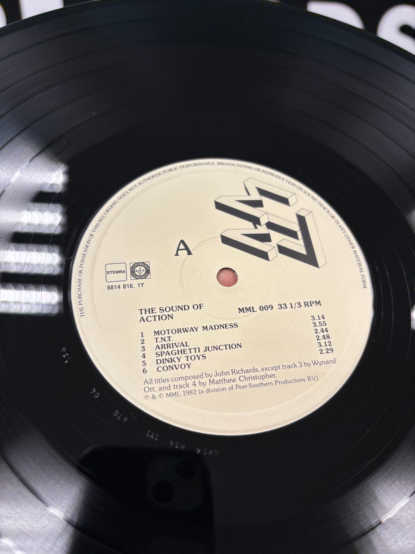 The Sound Of Action, LP, Only pressing, MML, Netherlands 1982