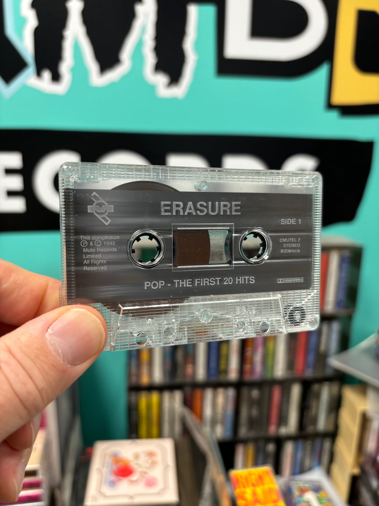 Erasure: Pop! - The First 20 Hits, C-cassette, Mute, Scandinavia 1992