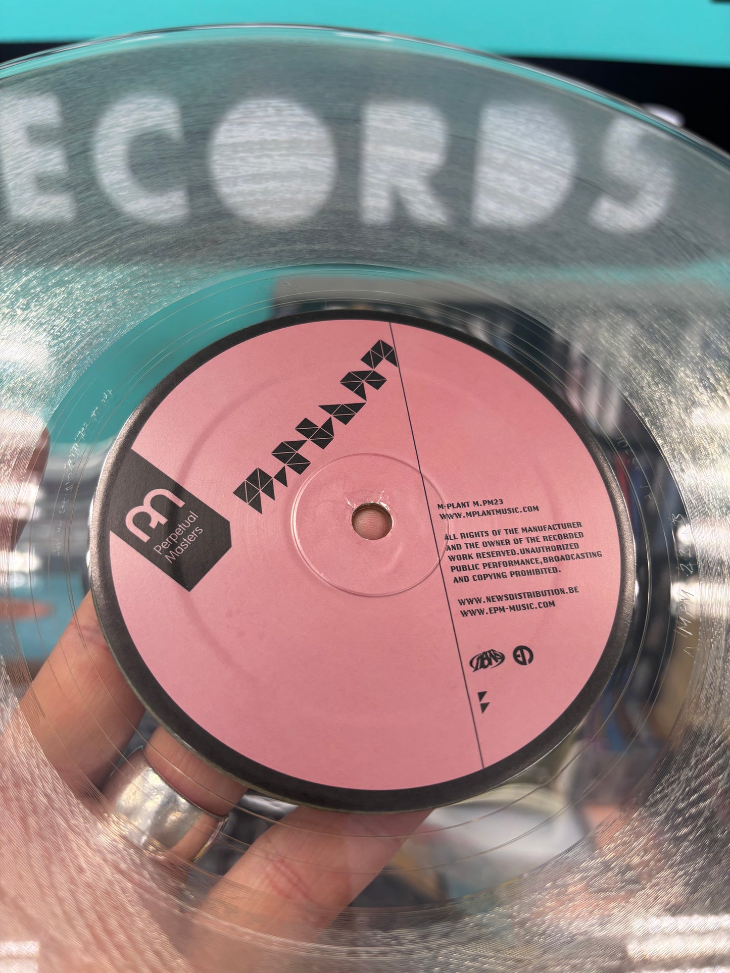 Robert Hood: Protein Valve EP, 12inch, reissue, remastered, Clear, M-Plant, US 2014