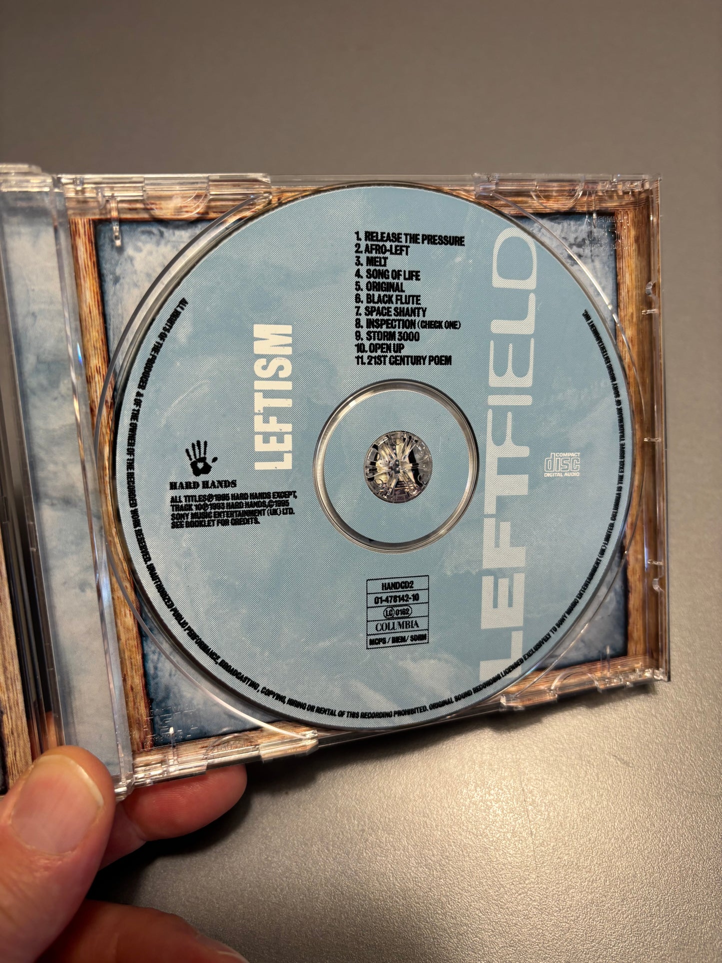 Leftfield: Leftism, CD, repress, Hard Hands, Columbia, UK 1995?