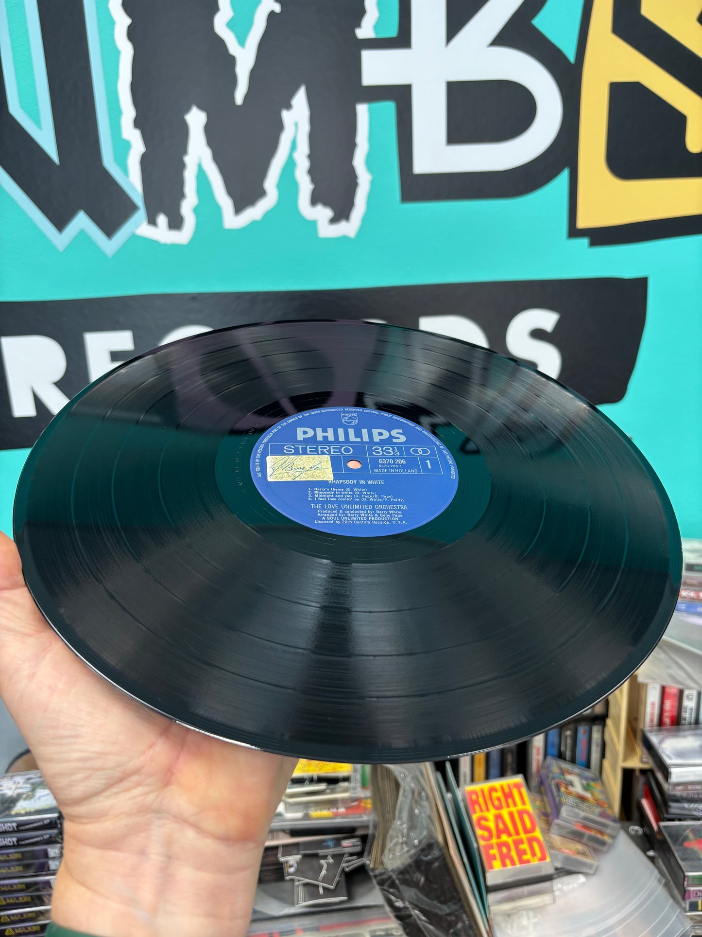 The Love Unlimited Orchestra: Rhapsody In White, reissue, Philips, Netherlands 1974