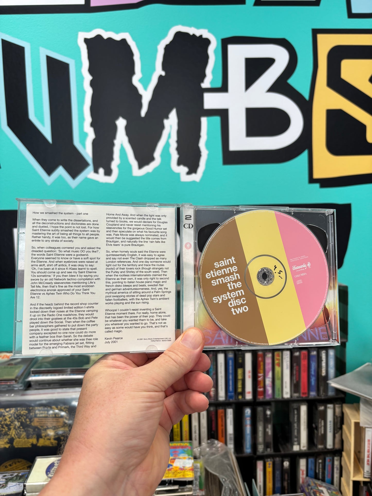 Saint Etienne: Smash The System (Singles And More), 2CD, Spot varnished cover, Heavenly, Columbia, UK 2001