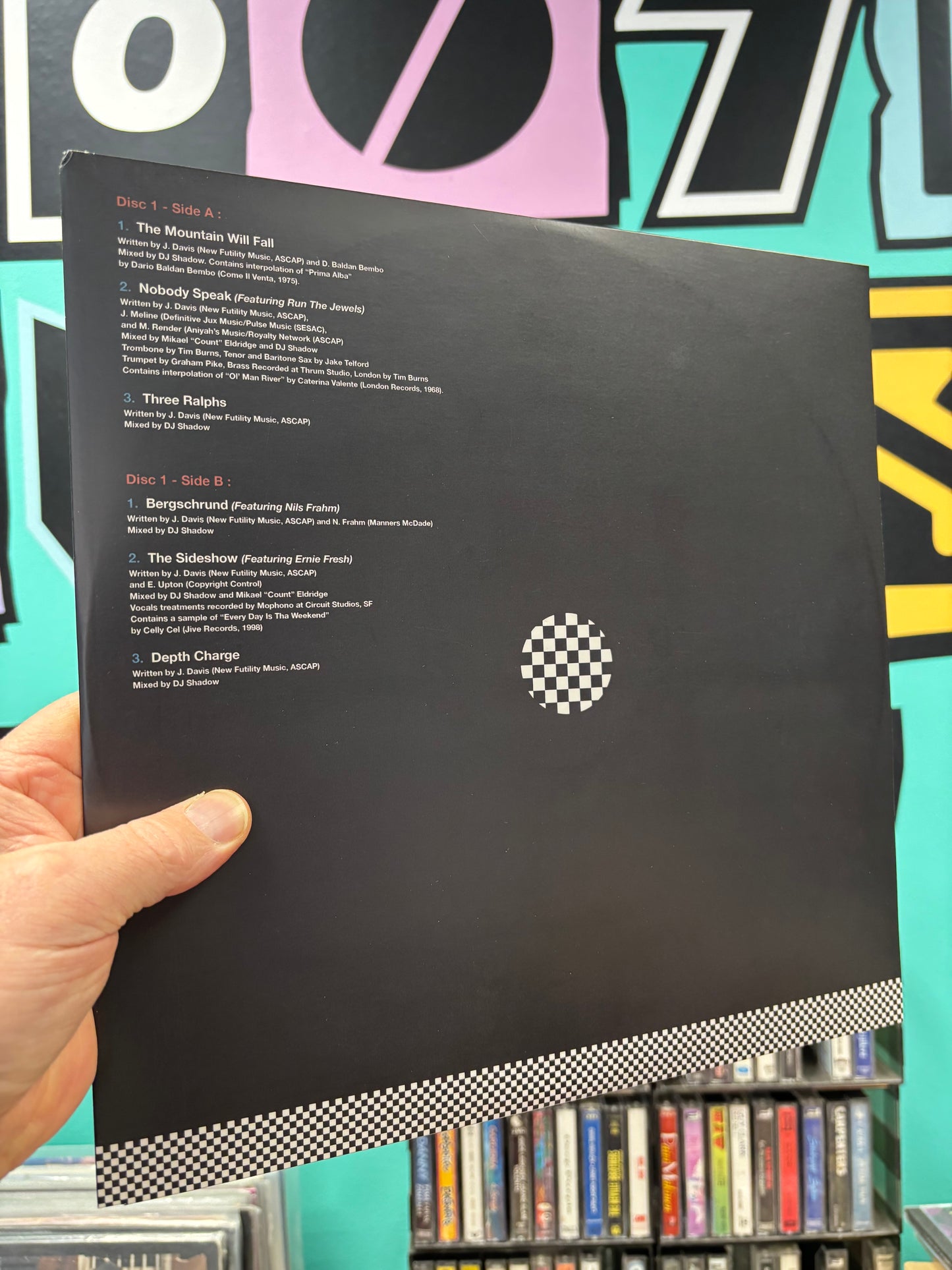 DJ Shadow: The Mountain Will Fall, 2LP, gatefold, Only vinyl pressing, Mass Appeal, Liquid Amber, US 2016