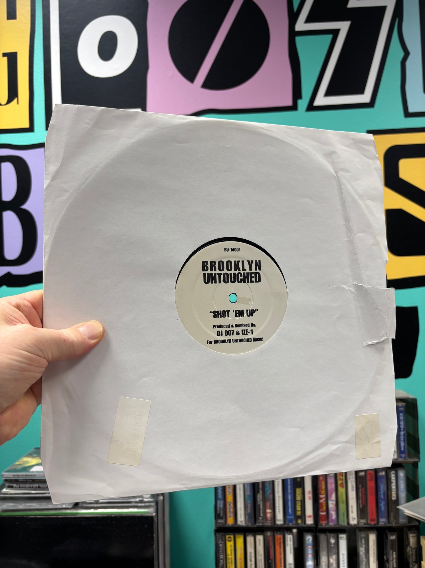 DJ 007 & IZE-1: Shot ’Em Up/Do You Wanna Smoke, 12inch, white label, Only pressing, Brooklyn Untouched, US year?