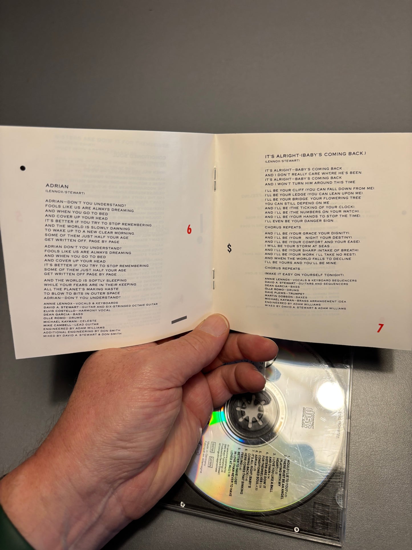 Eurythmics: Be Yourself Tonight, CD, reissue, RCA, BMG, Europe 1990