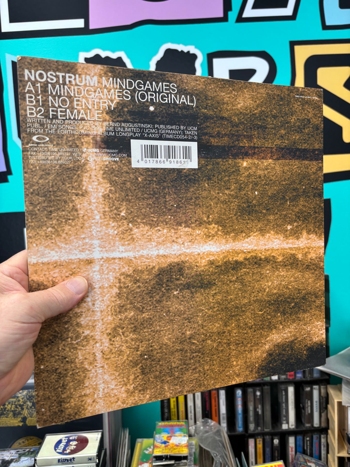 Nostrum: Mindgames, 12inch, Only official vinyl pressing, Time Unlimited, Germany 1999