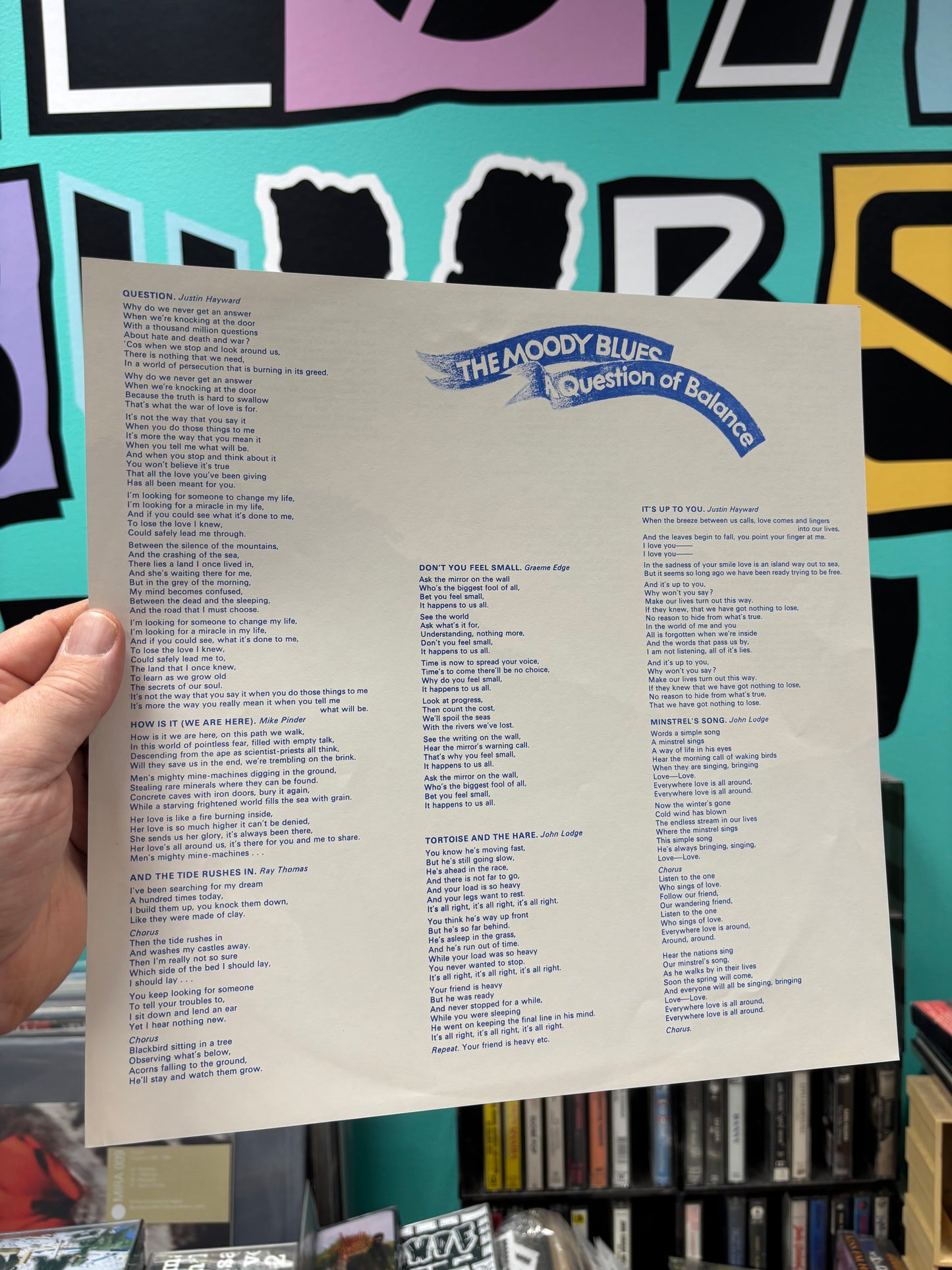 The Moody Blues: A Question Of Balance, LP, reissue, gatefold, Decca, Netherlands year?