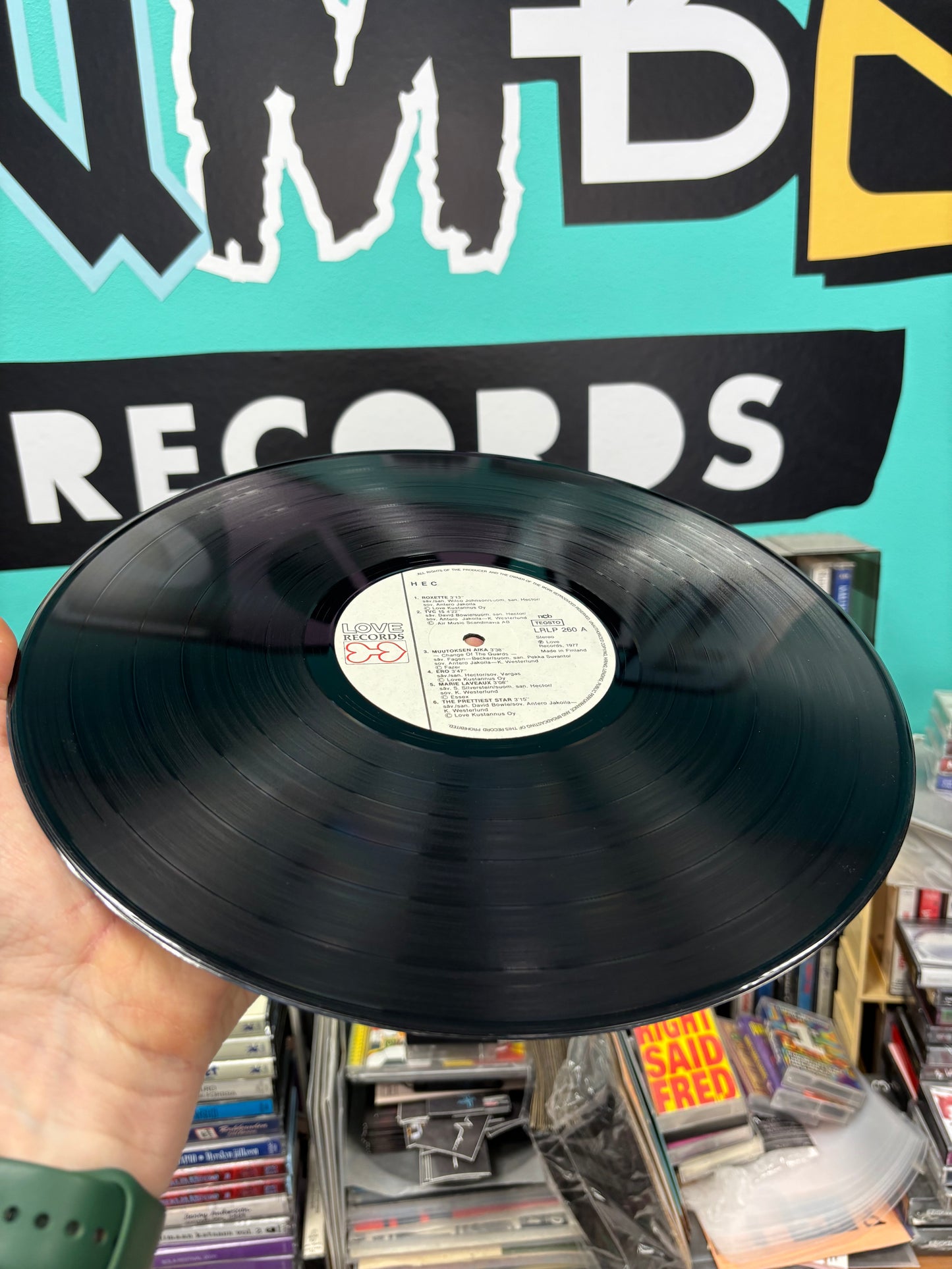 Hec: Hec, LP, 1st pressing, Love Records, Finland 1977