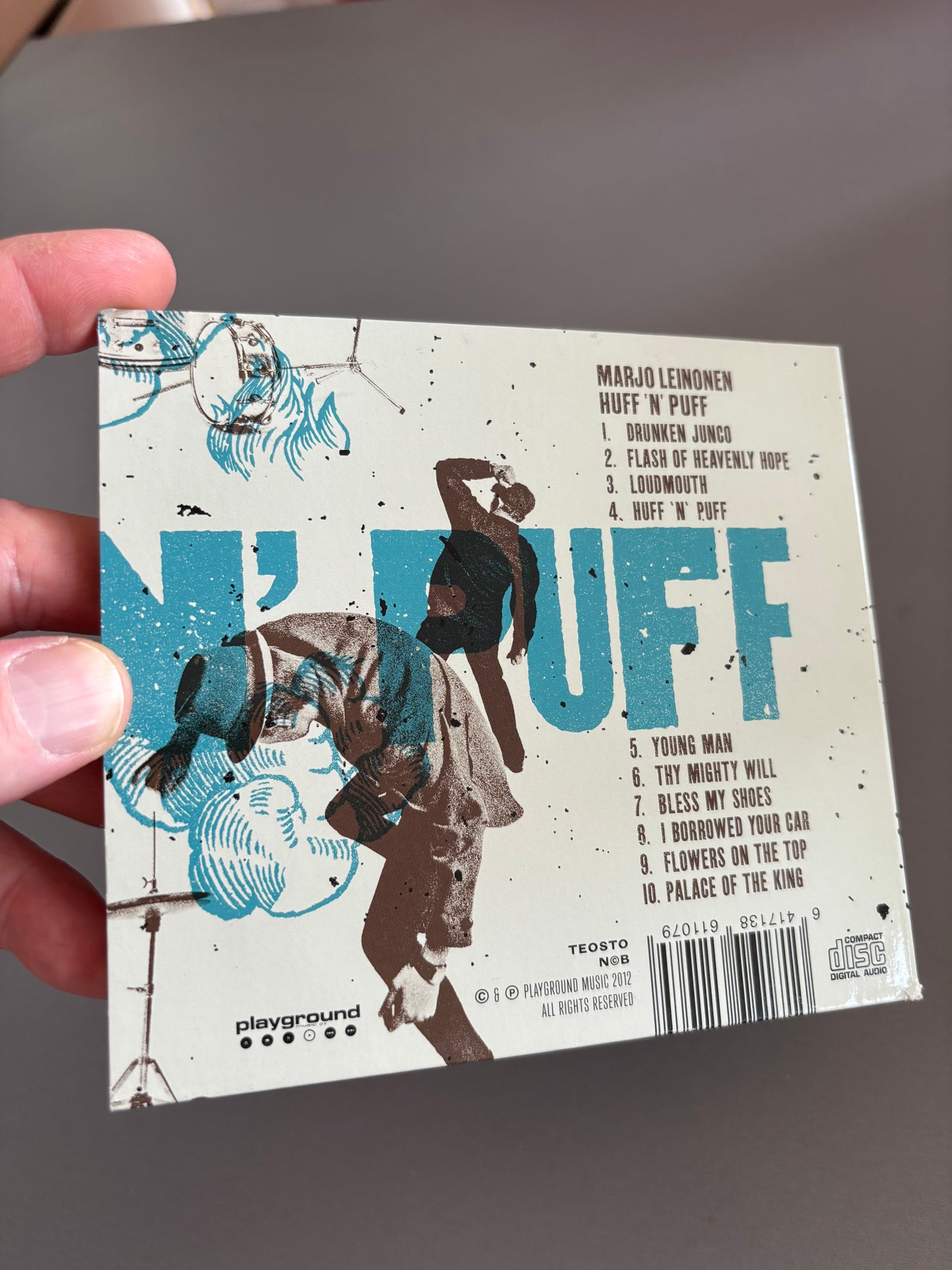 Marjo Leinonen: Huff ’N’ Puff, CD, Only pressing, Playground Music Finland, Finland 2012