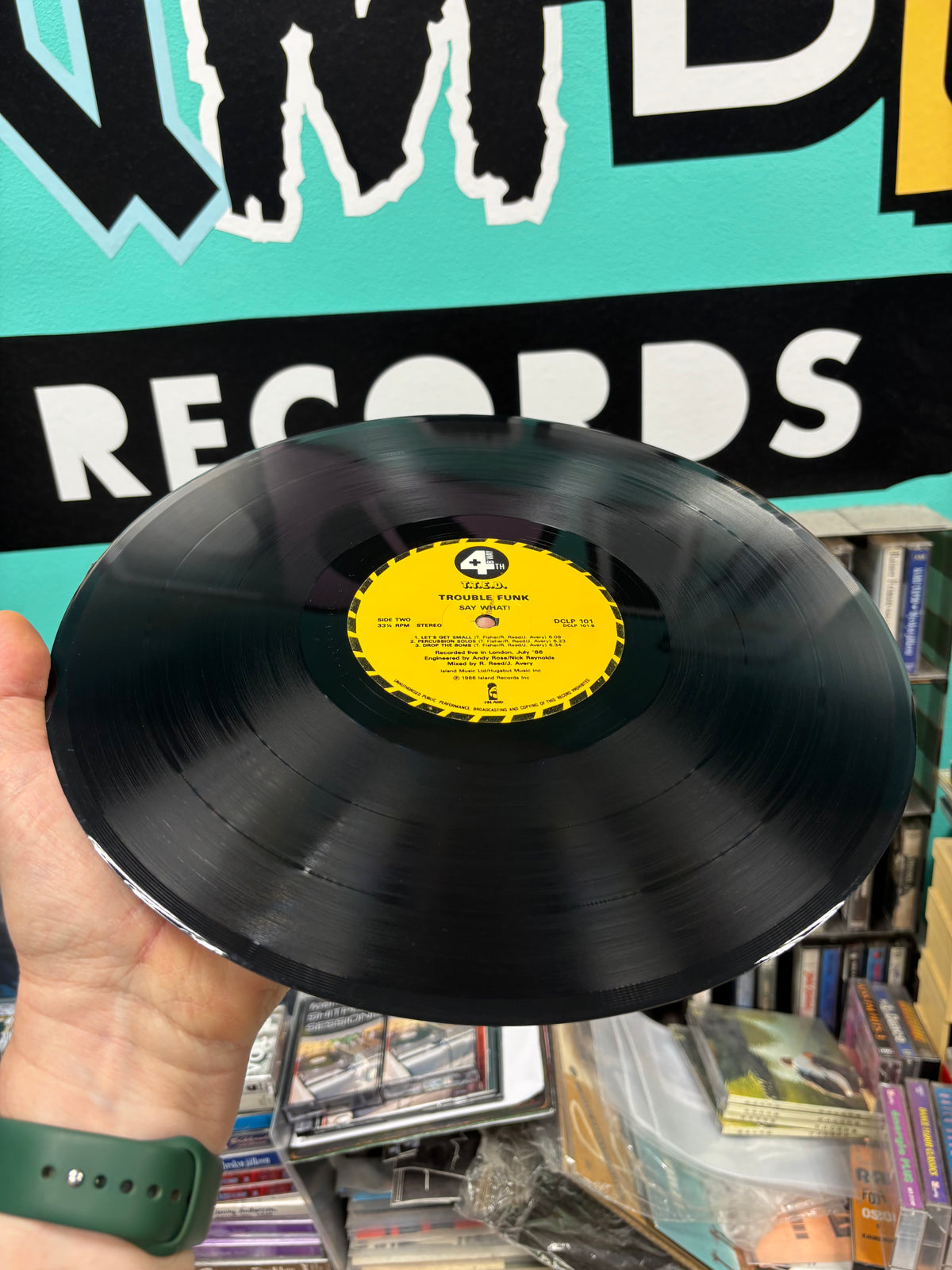 Trouble Funk: Say What!, LP, 1st pressing, 4th & Broadway, UK 1986