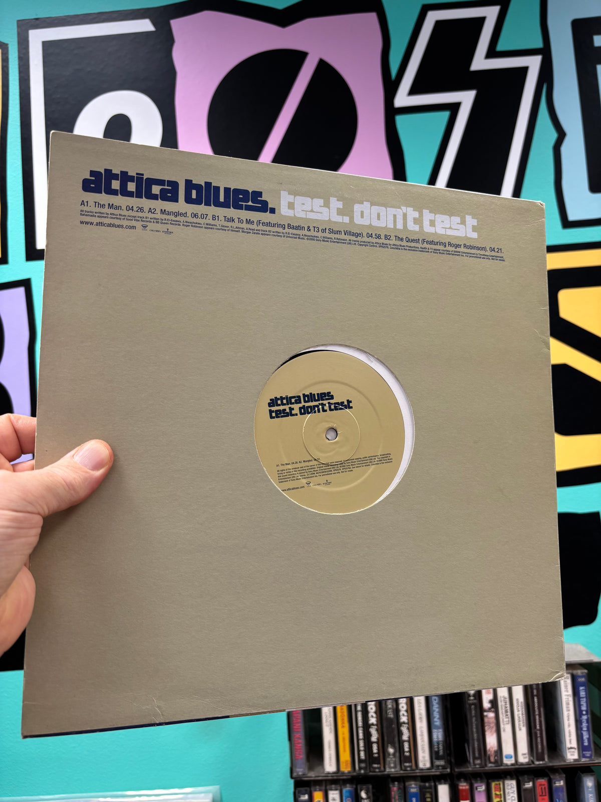 Attica Blues: Test. Don’t Test, 12inch, promo, Columbia, UK 2000