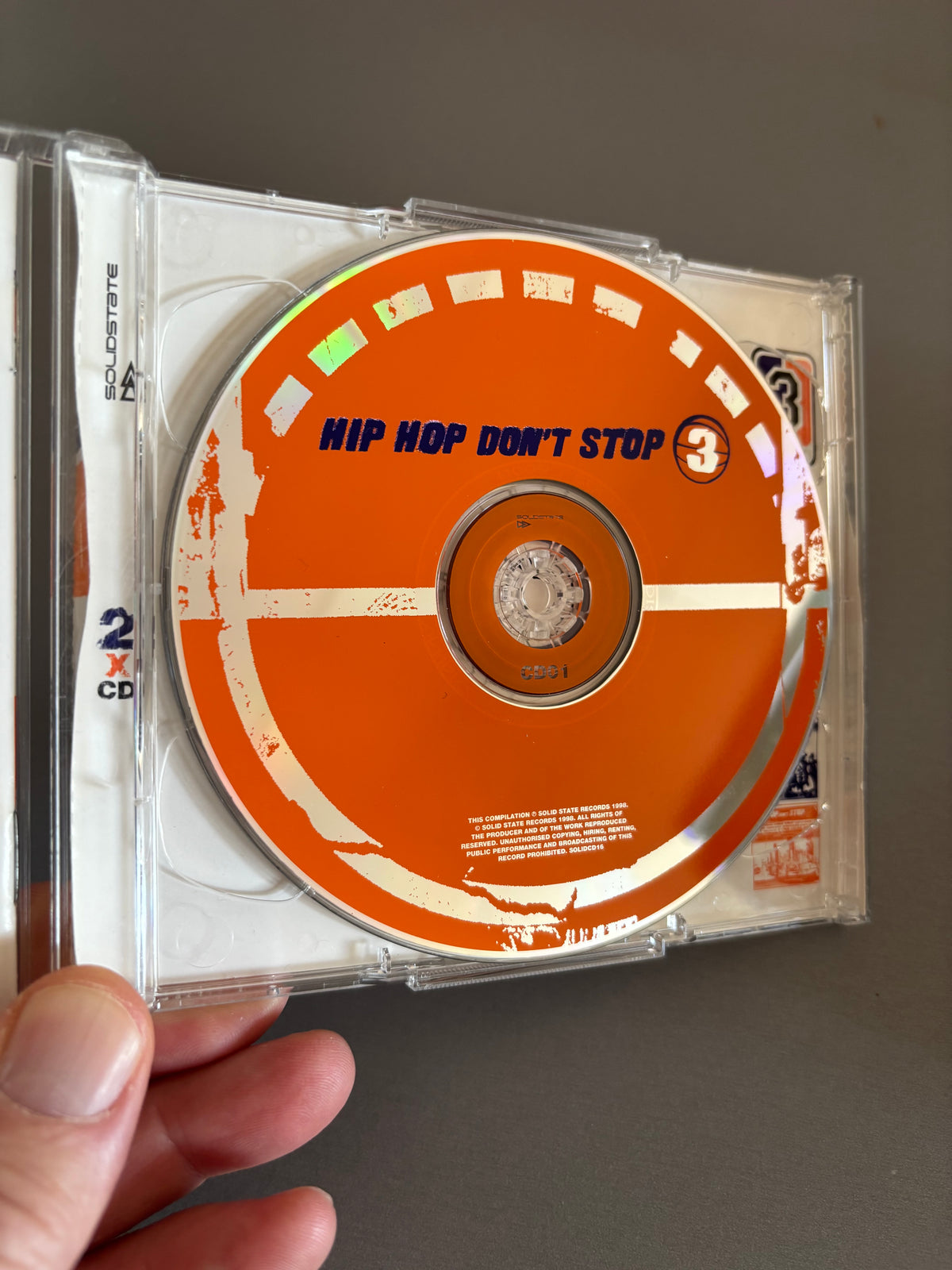 Hip Hop Don’t Stop 3, 2CD, Only CD pressing, SolidState, UK 1998