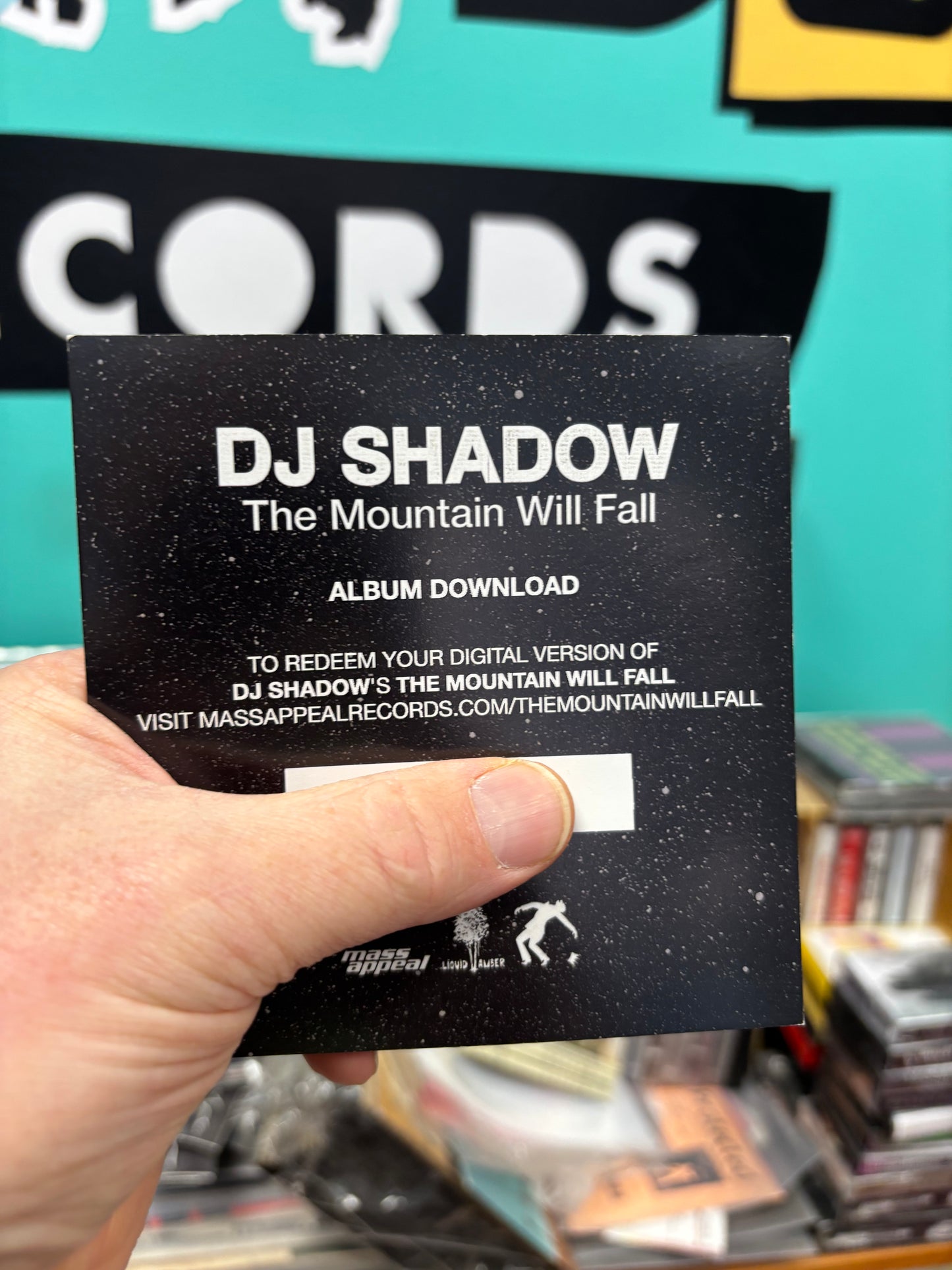 DJ Shadow: The Mountain Will Fall, 2LP, gatefold, Only vinyl pressing, Mass Appeal, Liquid Amber, US 2016