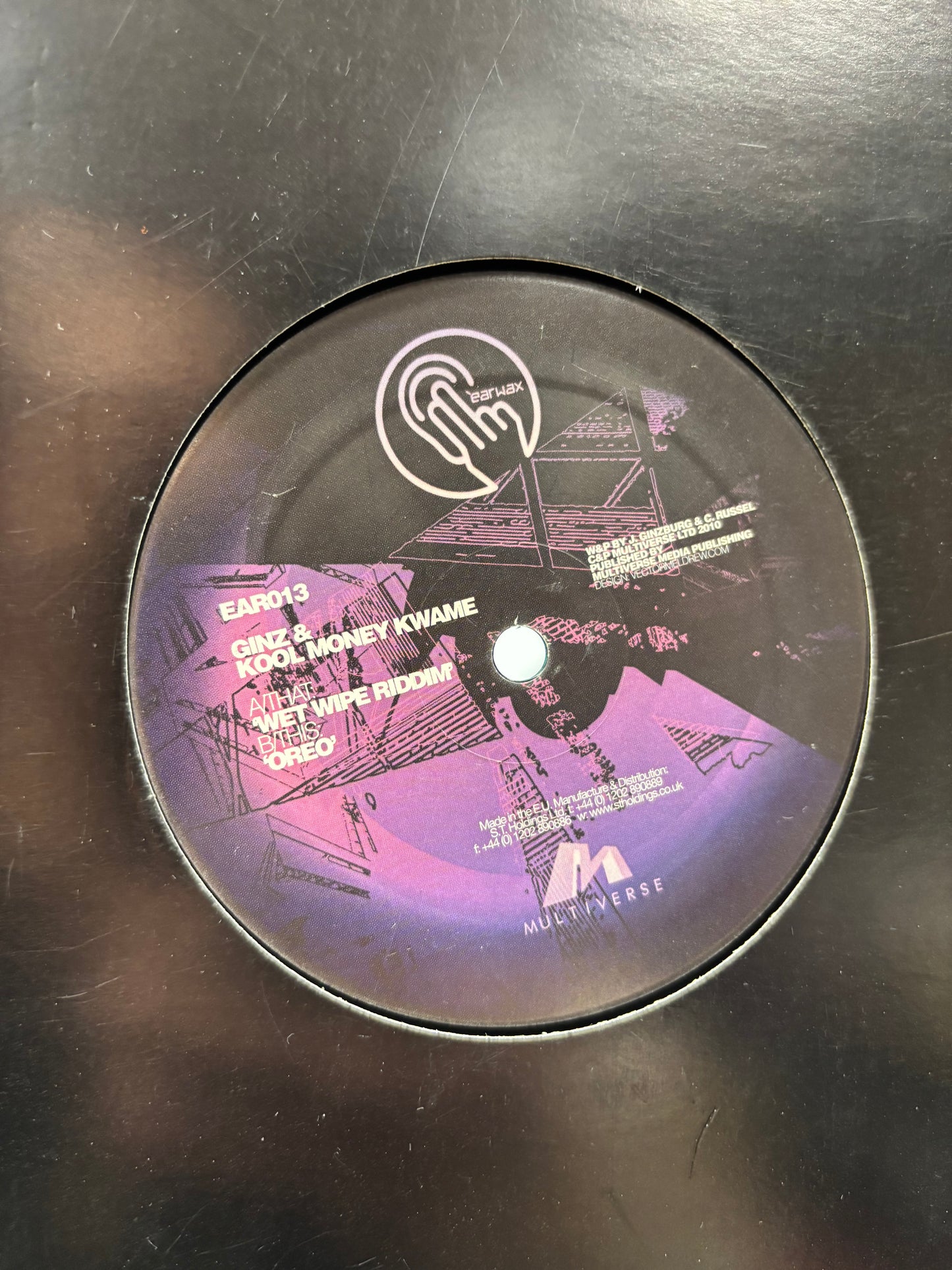 Ginz & Kool Money Kwame: Wet Wipe Riddim, 12inch, Only pressing, Earwax, UK 2010