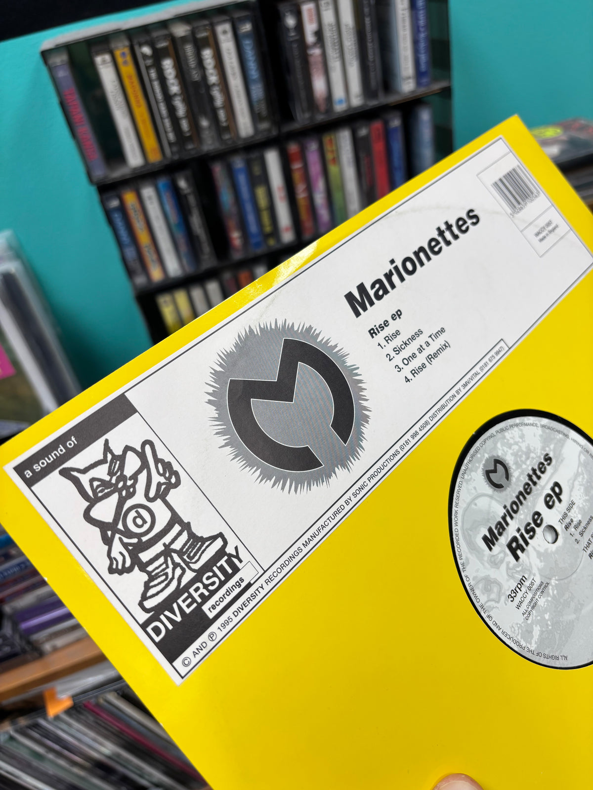 Marionettes: Rise EP, 12inch, Only official pressing, Diversity Recordings, UK 1995