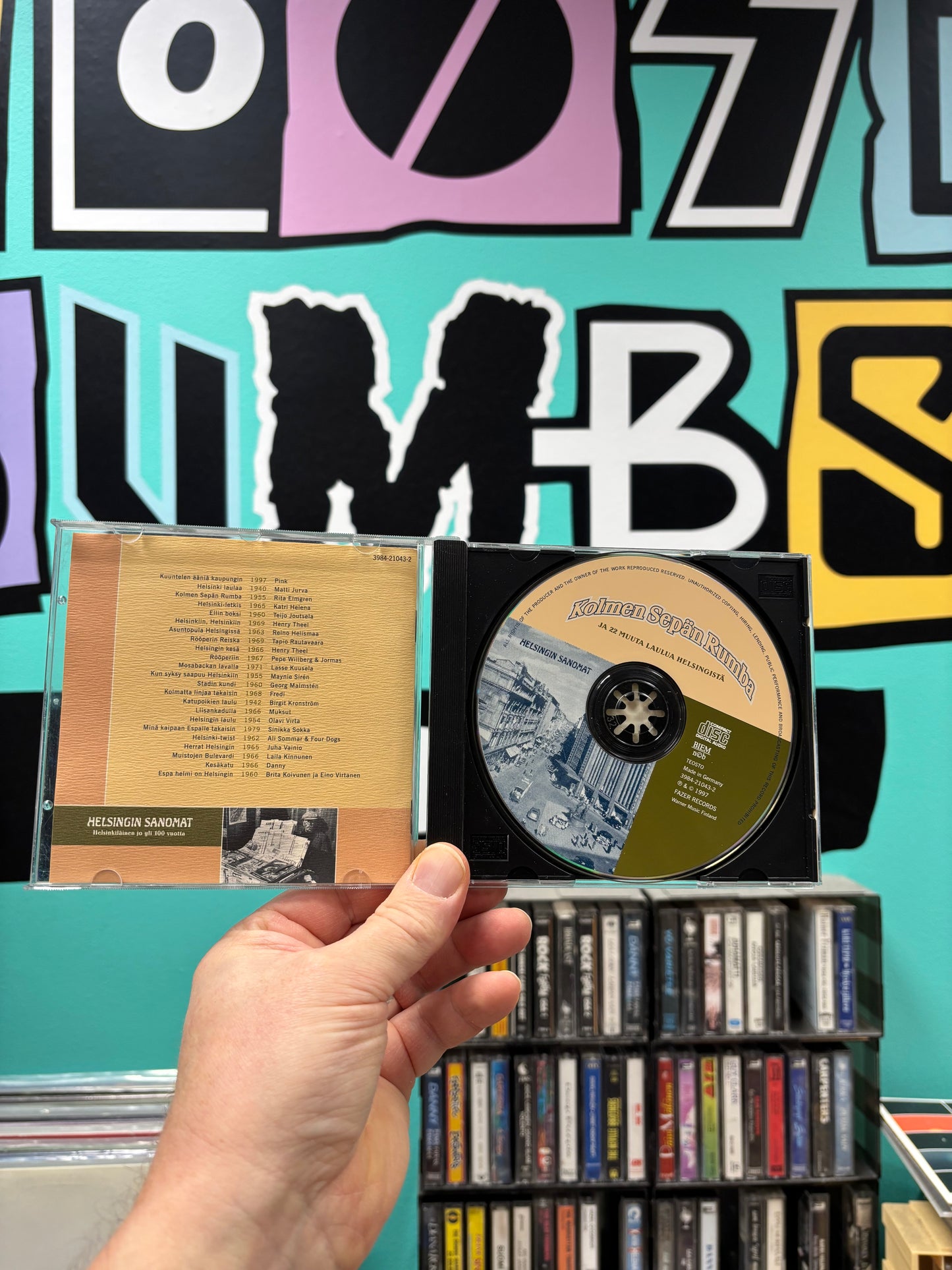 Kolmen Sepän Rumba ja 22 muuta laulua Helsingistä, CD, Only pressing, Compilation, Fazer Records, Finland 1997