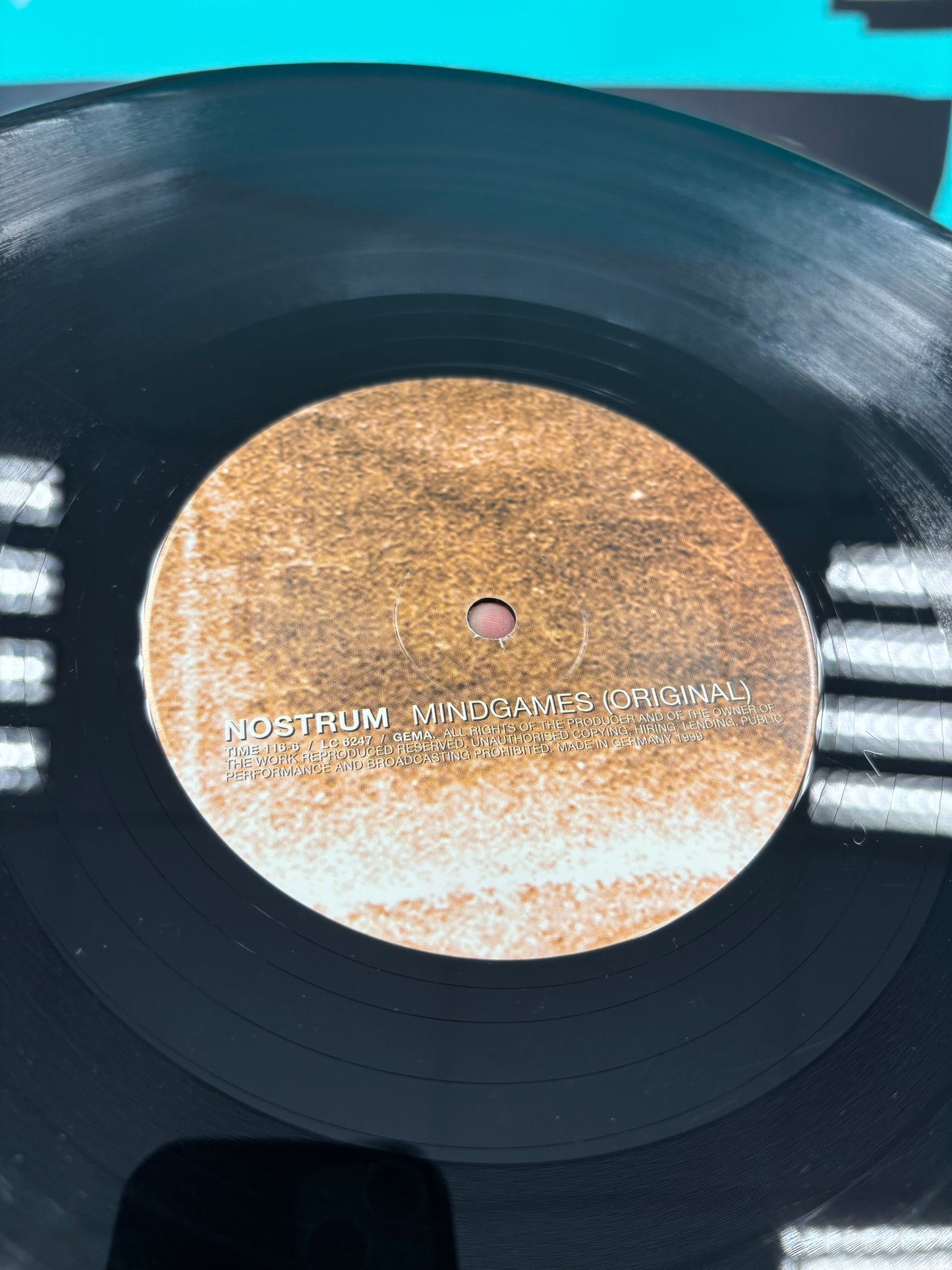 Nostrum: Mindgames, 12inch, Only official vinyl pressing, Time Unlimited, Germany 1999