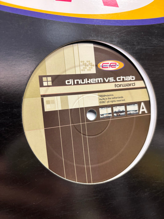 DJ Nukem VS. Chab: Forward, 12inch, Only official pressing, Cyber Records, Netherlands 2001