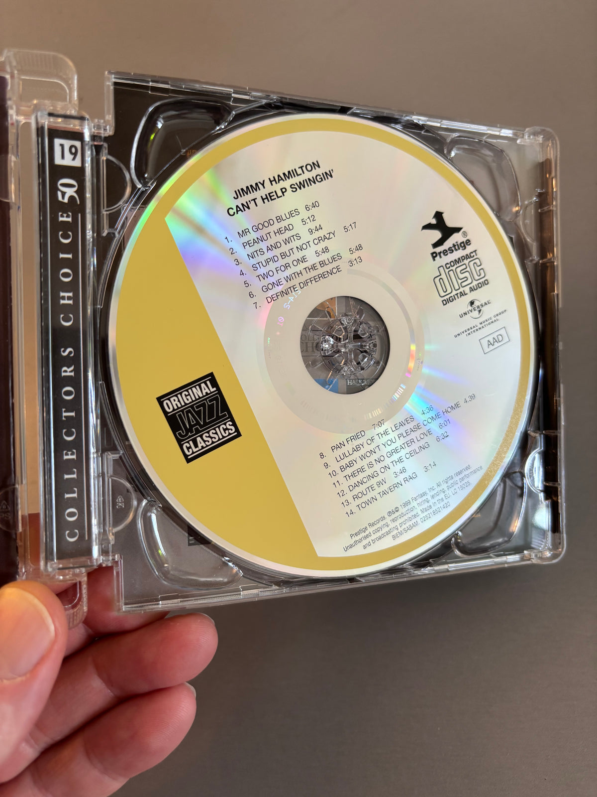 Jimmy Hamilton: Can’t Help Swingin’, CD, compilation, reissue, remastered, Super Jewel Box, Prestige Swingville, Original Jazz Classics, Europe 2009