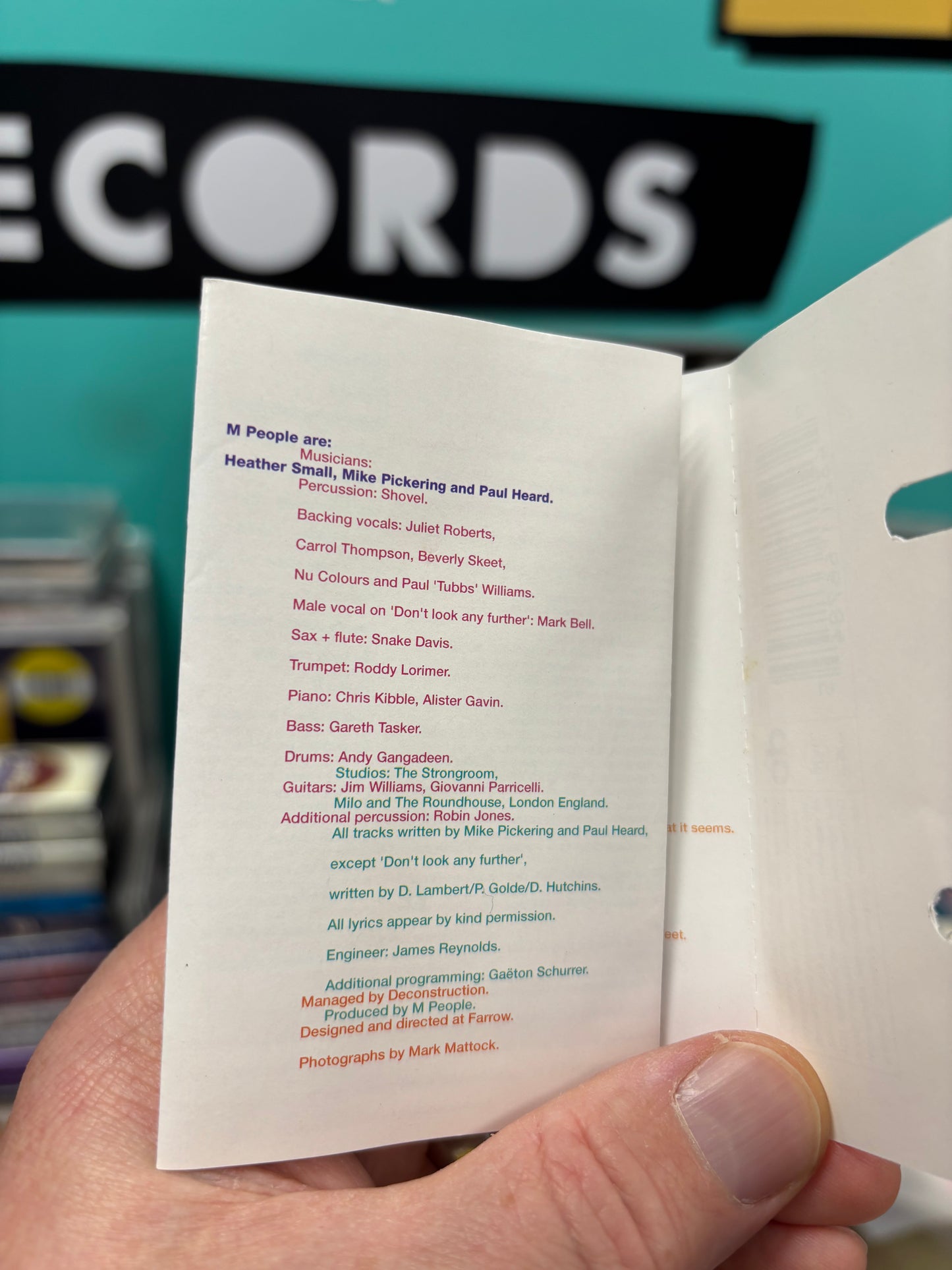 M People: Elegant Slumming, C-cassette, Deconstruction, RCA, BMG, Europe 1993