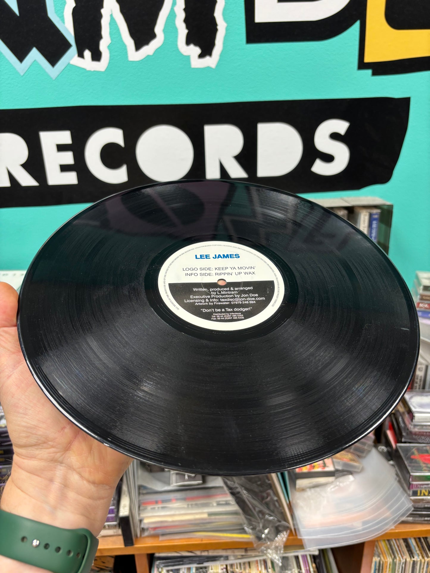 Lee James: Keep Ya Movin’/Rippin’ Up Wax, 12inch, Only pressing, Tax Disc, UK 2000