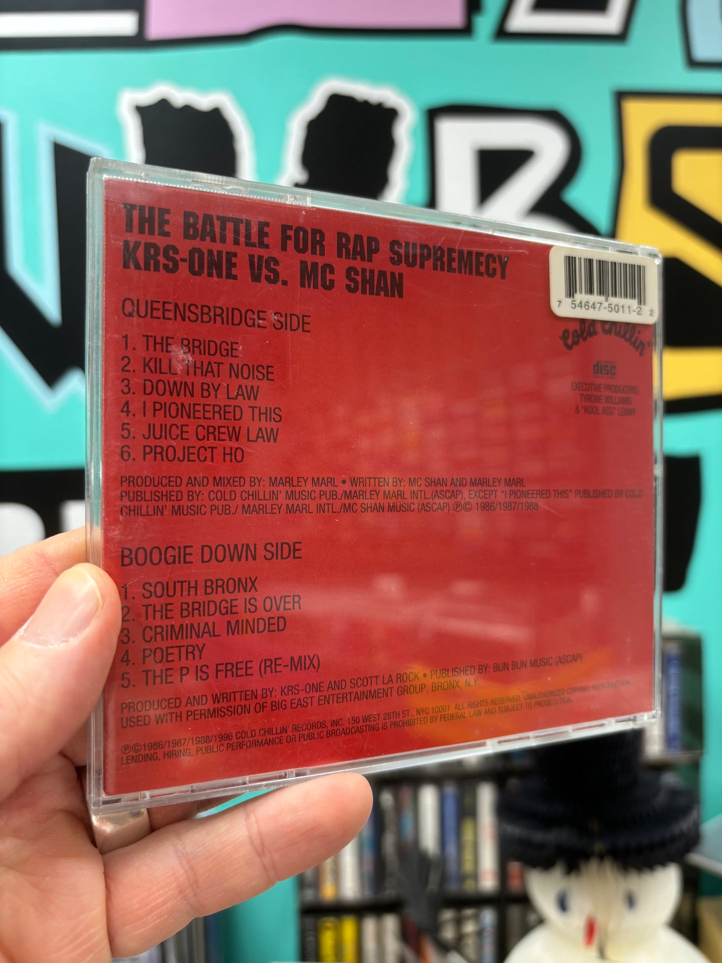 KRS-One Vs. MC Shan: Battle For Rap Supremacy, CD, OG, US 1996