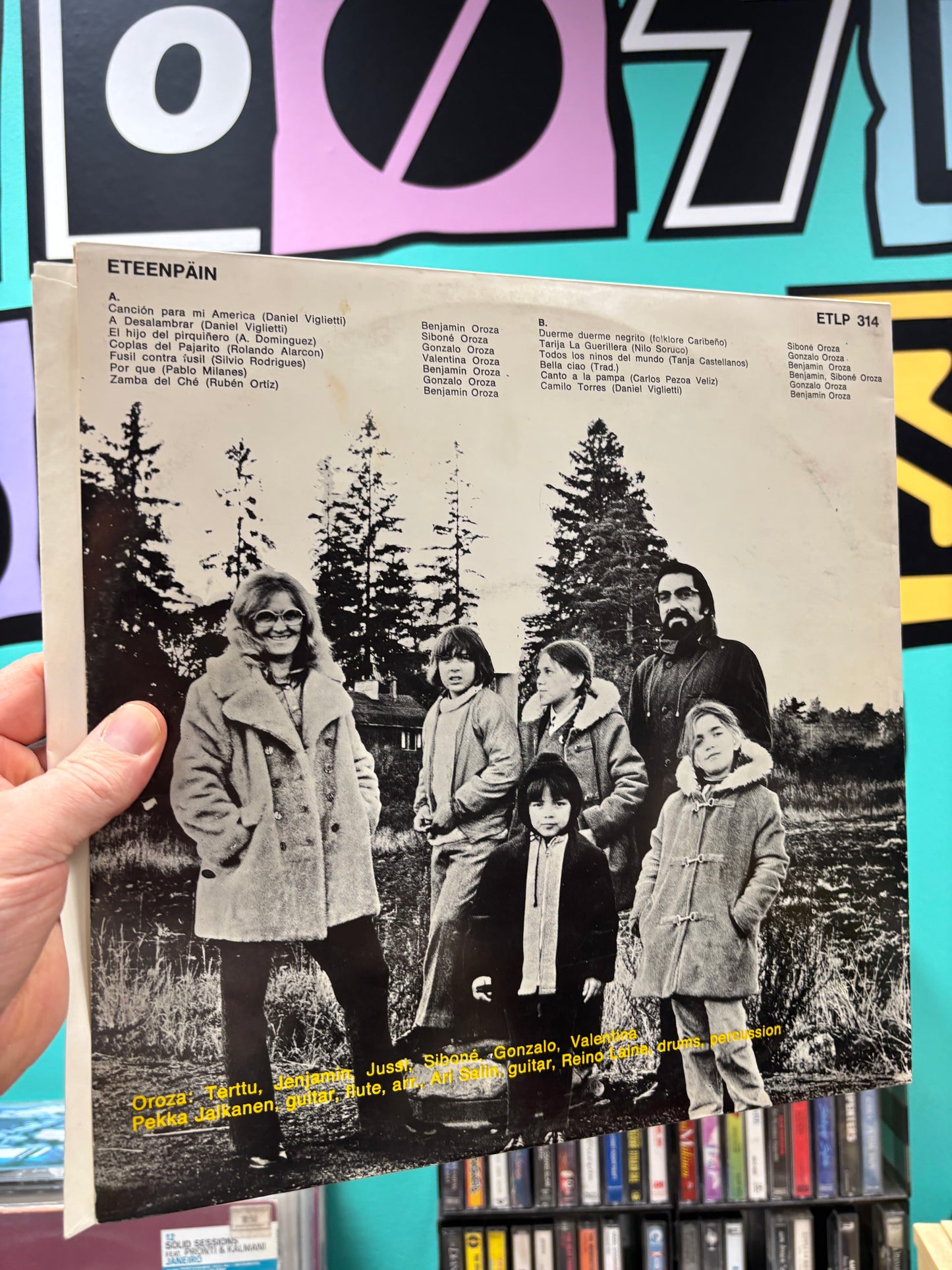 Oroza: Canción Para Mi América, LP, Only pressing, gatefold, Eteenpäin!, Finland 1972