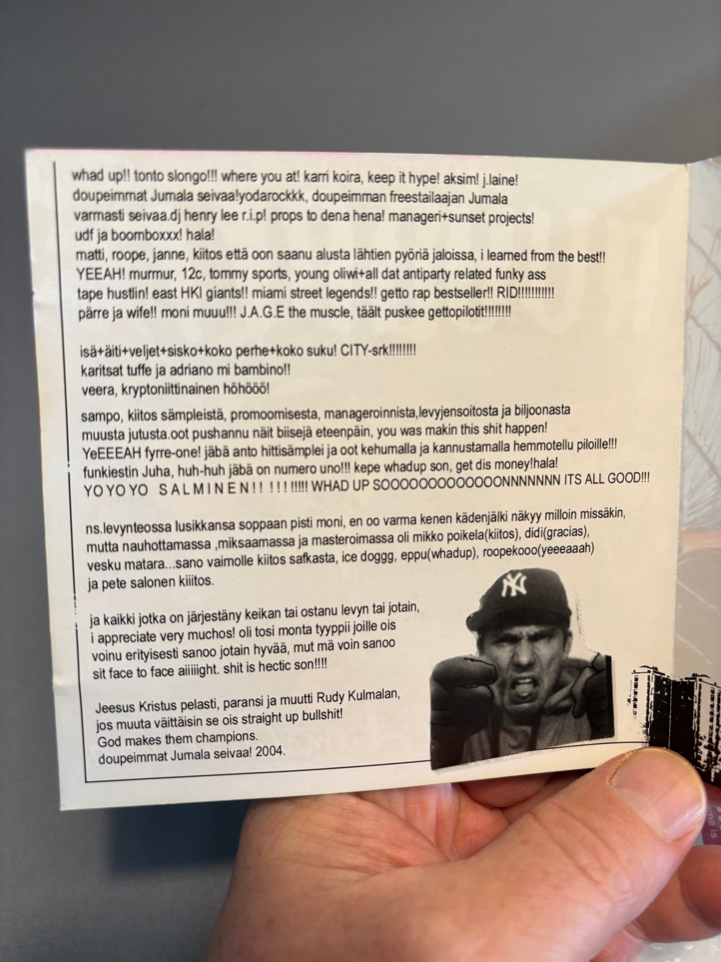 Ruudolf: Doupeimmat Jumala Seivaa, CD, Only CD pressing, Monsp Records, Finland 2004