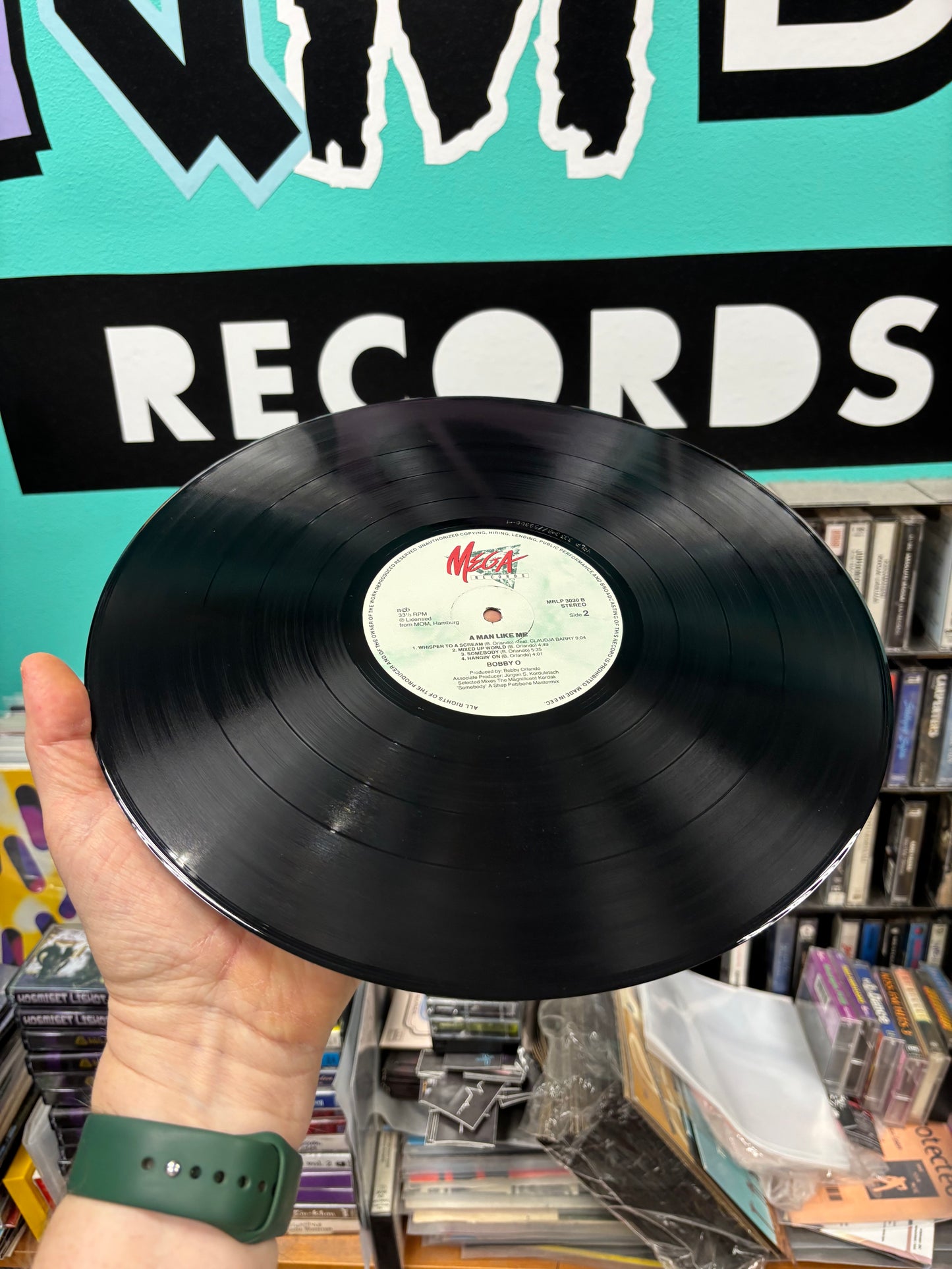 Bobby ”O” & His Banana Republic: A Man Like Me, LP, Mega Records, Scandinavia 1985