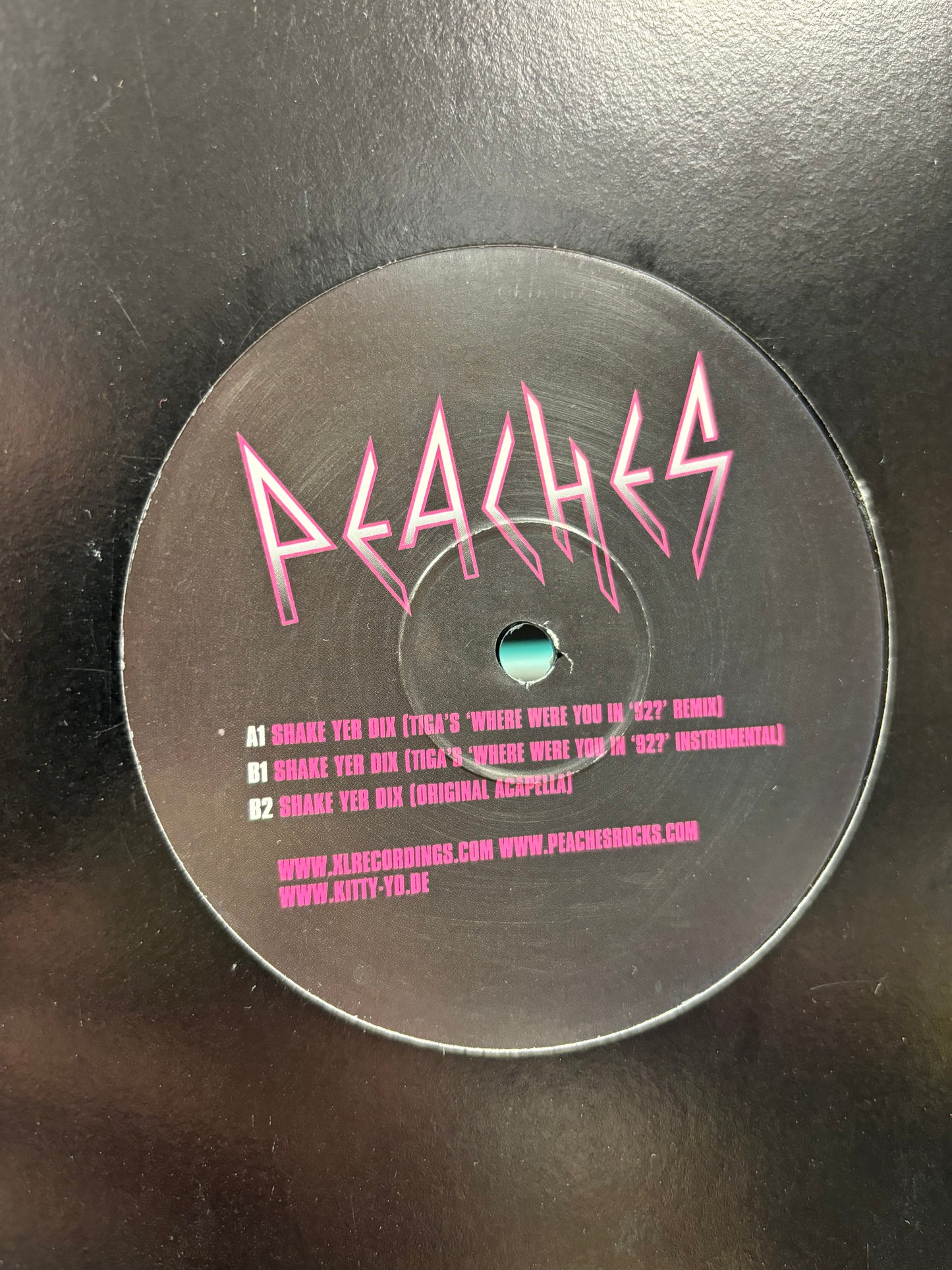 Peaches: Shake Yer Dix (Tiga Remixes), 12inch, Only official pressing, XL Recordings, UK 2004