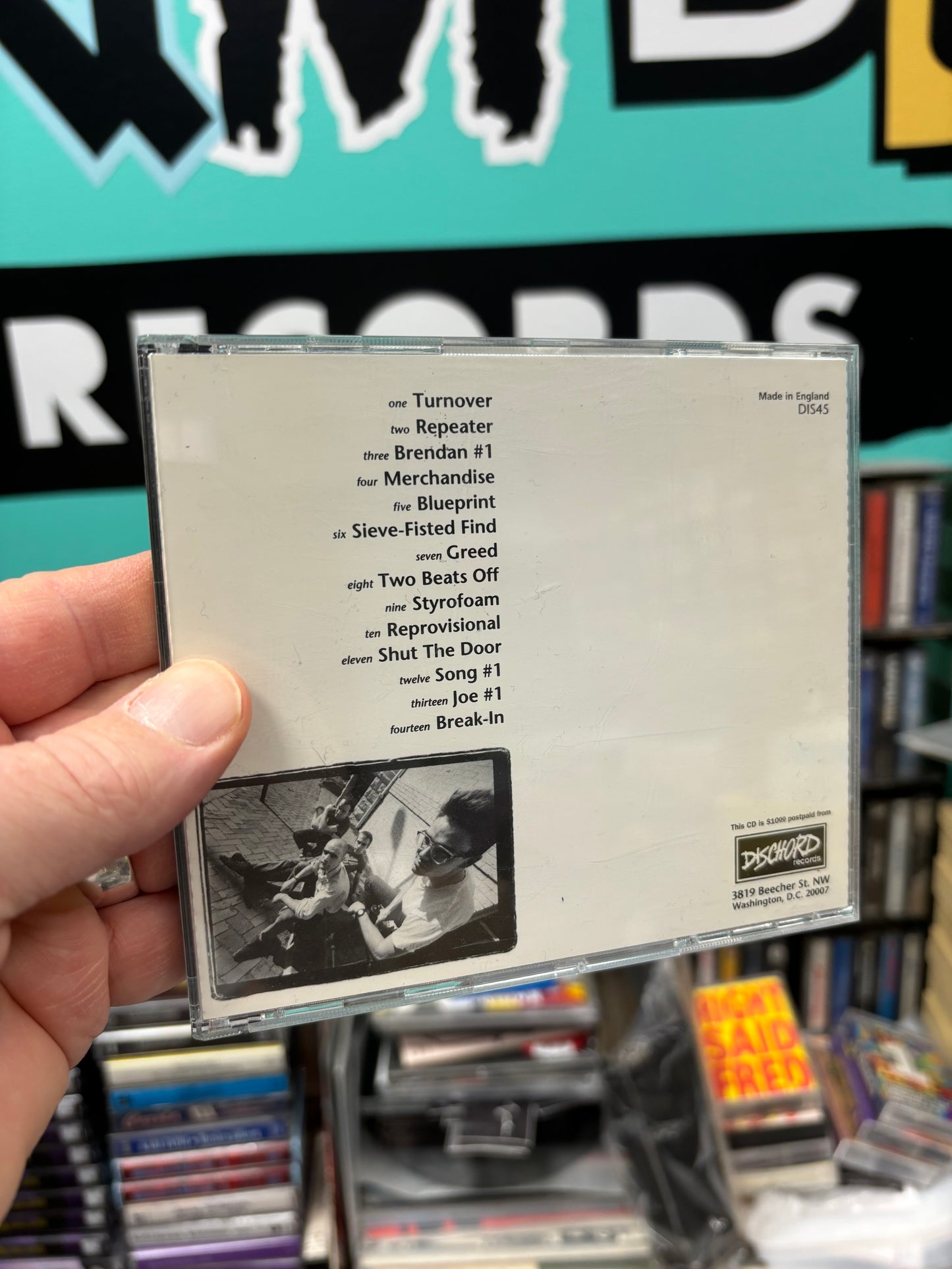 Fugazi: Repeater + 3 Songs, CD, repress, Dischord Records, England 1990