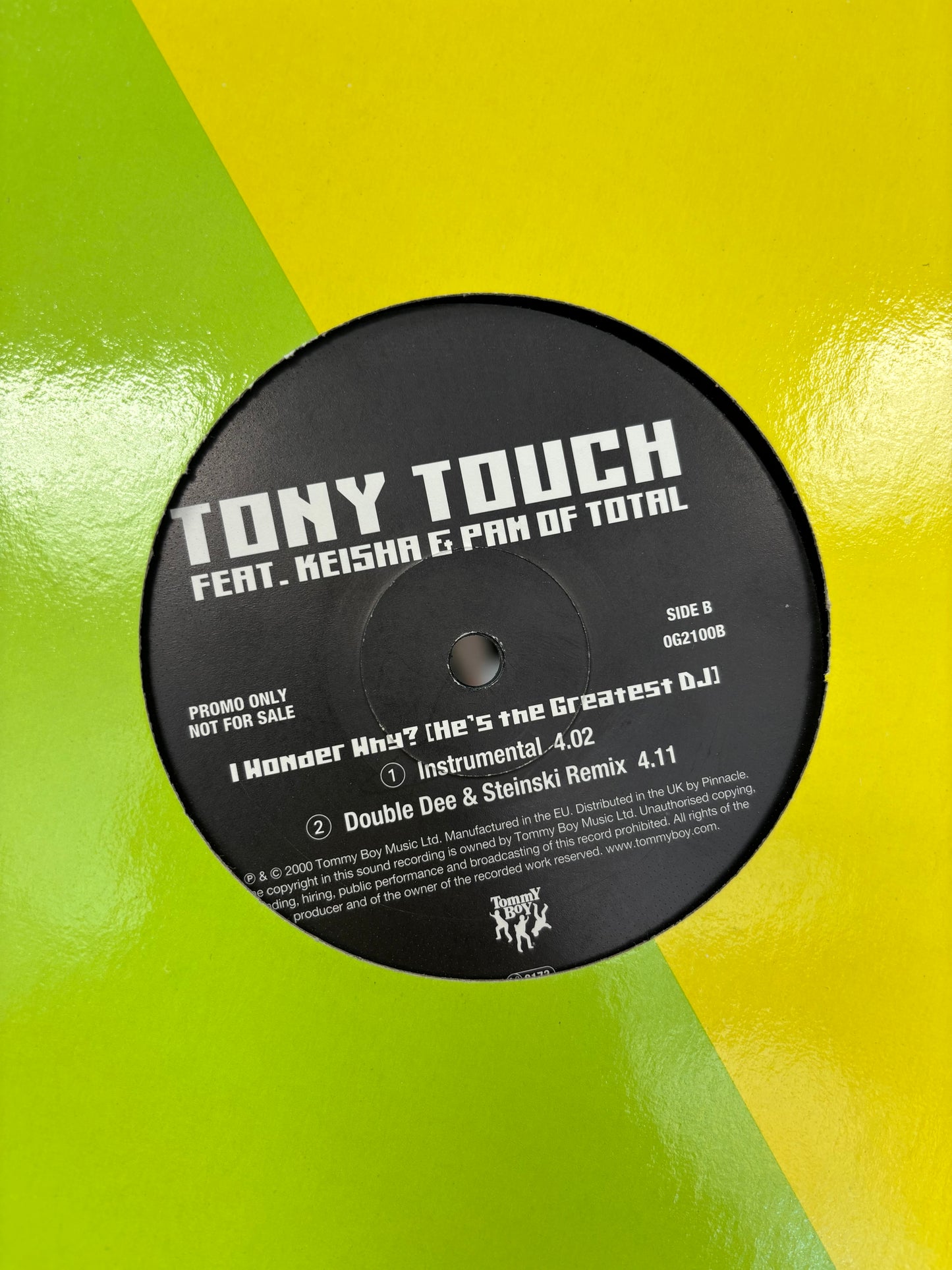 Tony Touch: I Wonder Why? (He’s The Greatest DJ), 12inch, promo, Tommy Boy, UK 2000