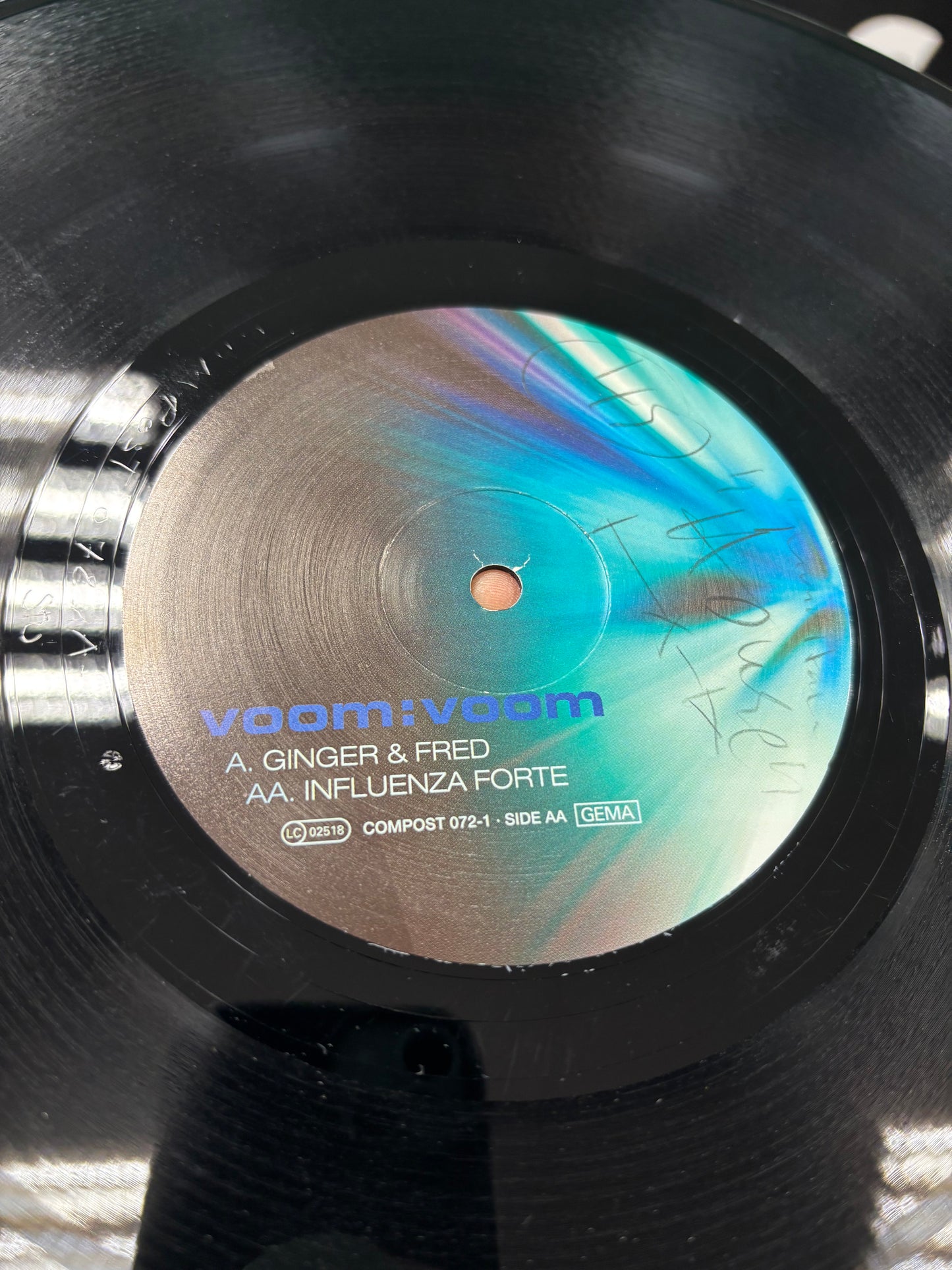 Voom:Voom: Ginger & Fred/Influenza Forte, 12inch, Only pressing, Compost Records, Germany 2001