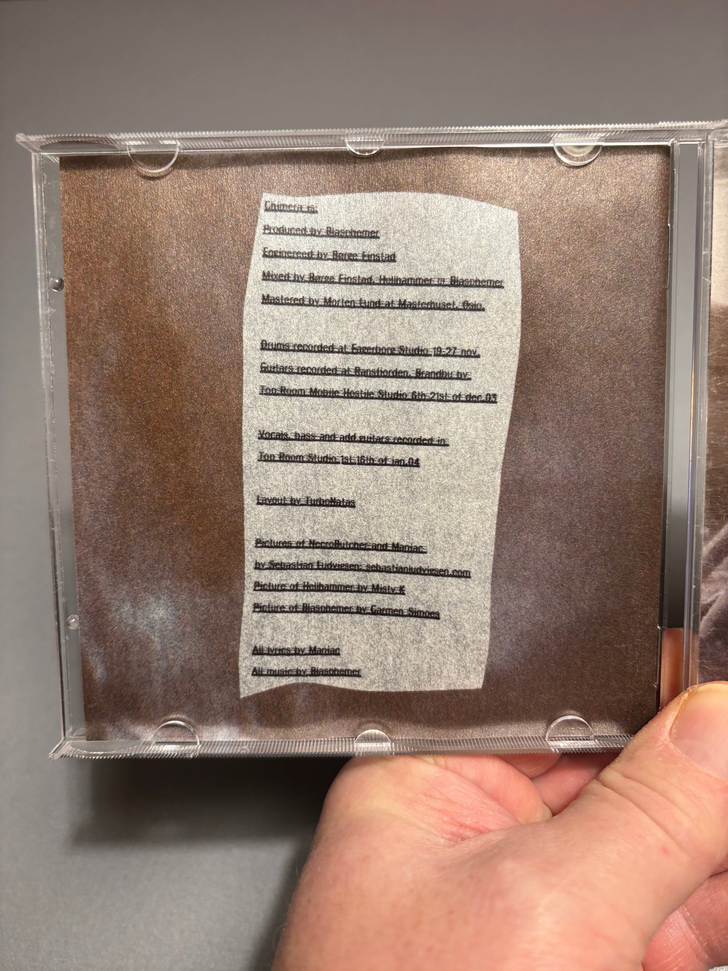 Mayhem: Chimera, CD, Season Of Mist, USA & Europe 2004