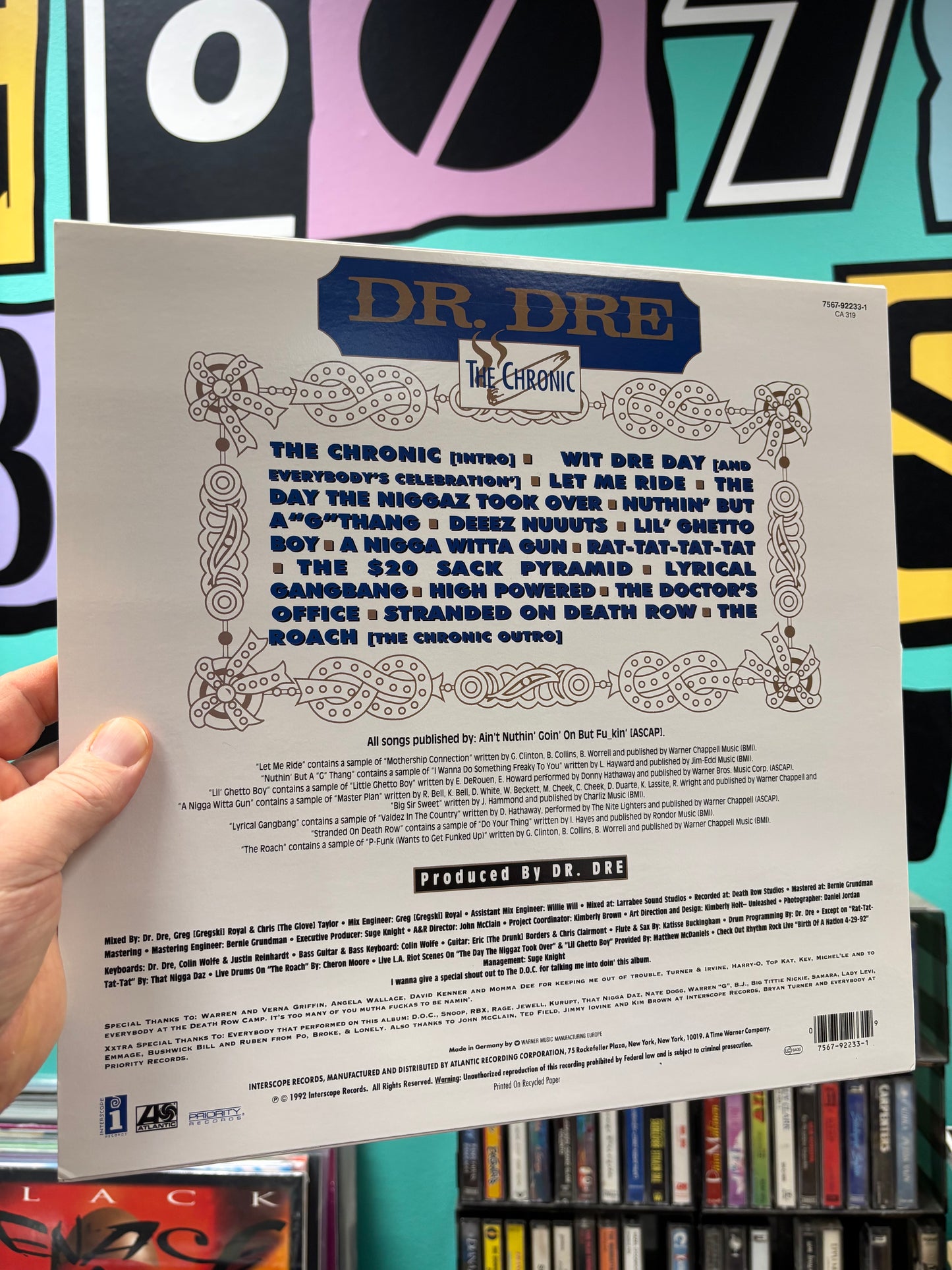 Dr. Dre: The Chronic, LP, Orange vinyl, Unofficial, Reissue, UK year?