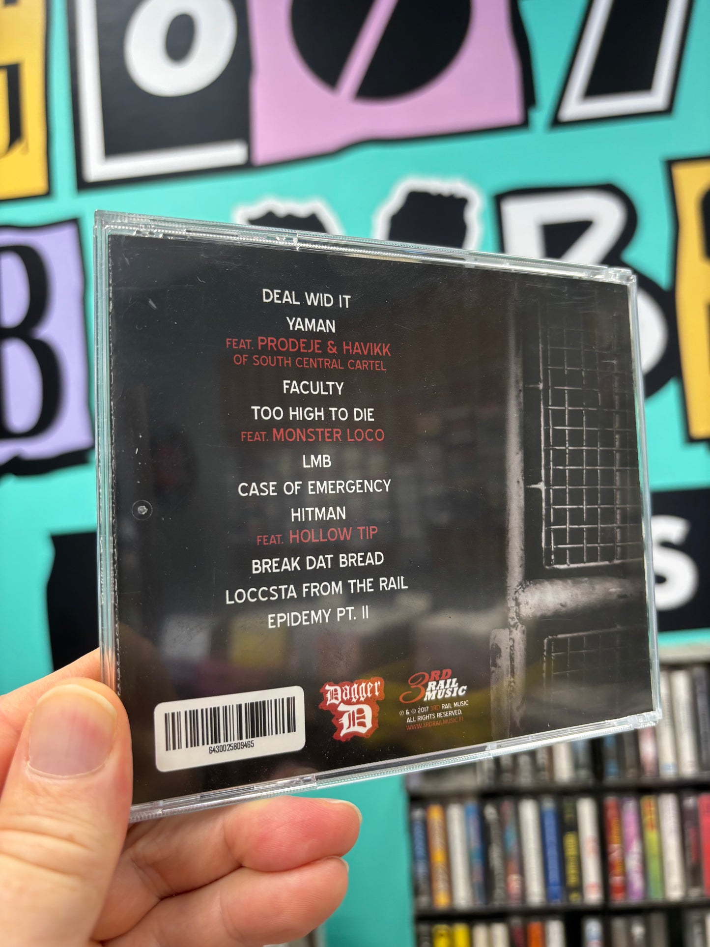 Dagger D: Ten Lives, CD, Only CD pressing, 3rd Rail Music, Finland 2017