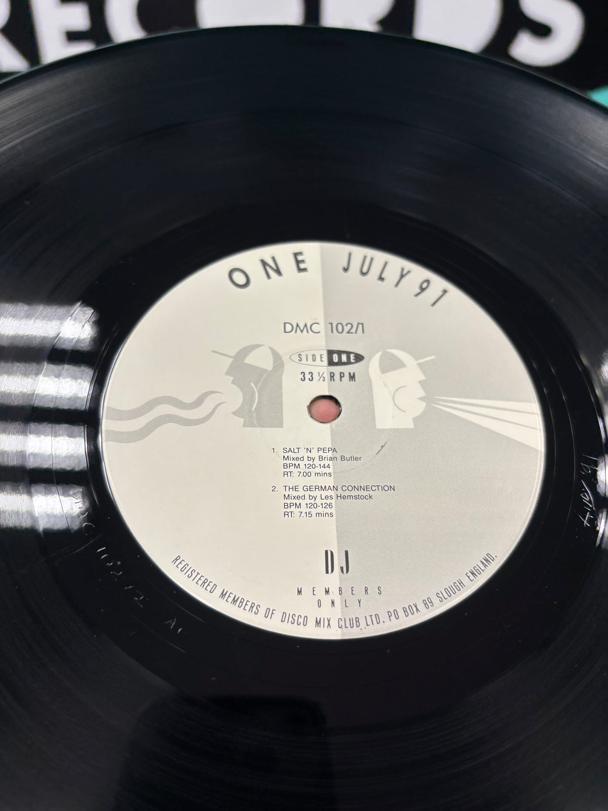 DMC - July 91 (One), 12inch, Only pressing, Partially Mixed, DMC, UK 1991
