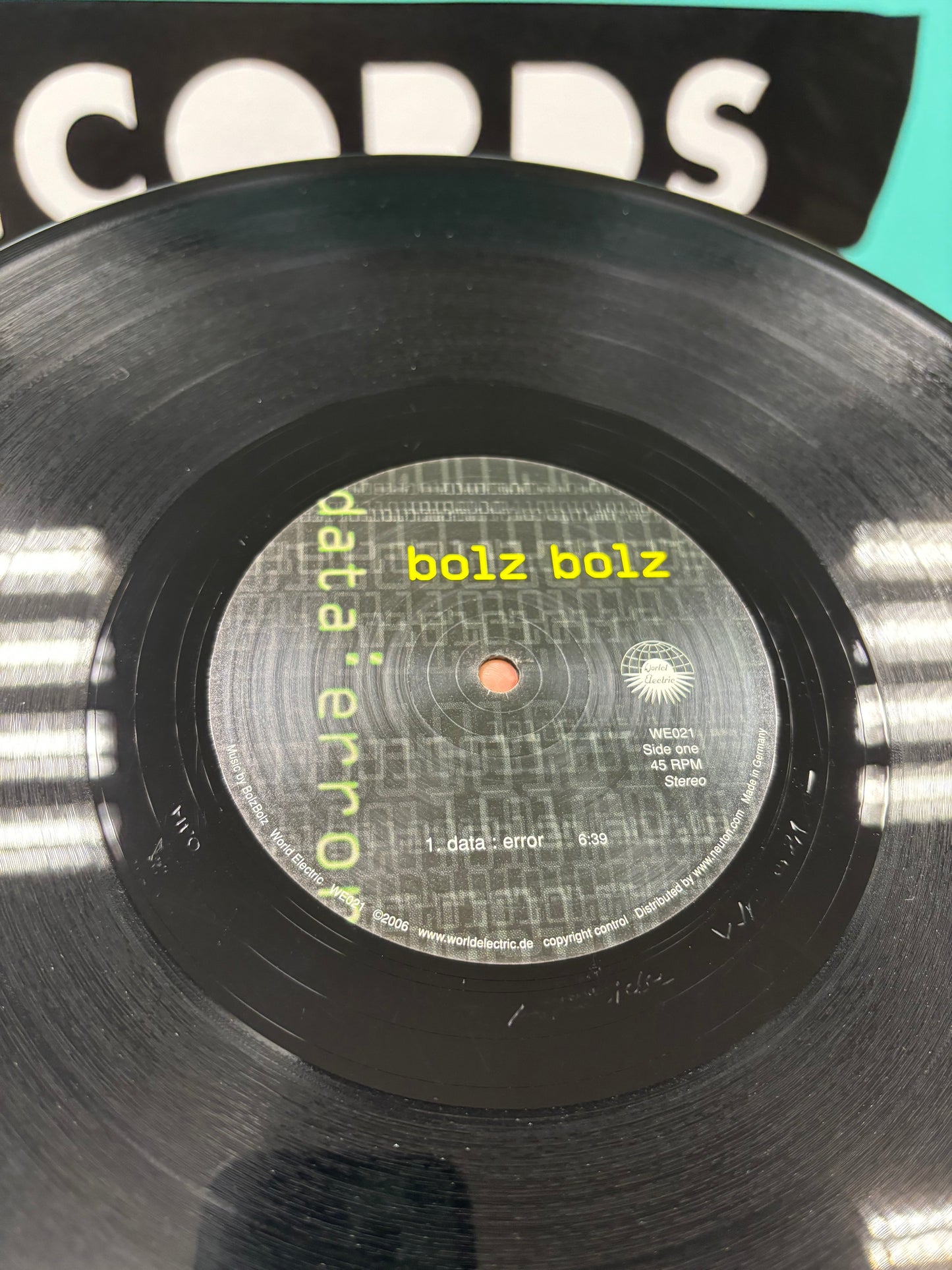 Bolz Bolz - Data: Error, 2x12inch album, Only vinyl pressing, Germany 2006