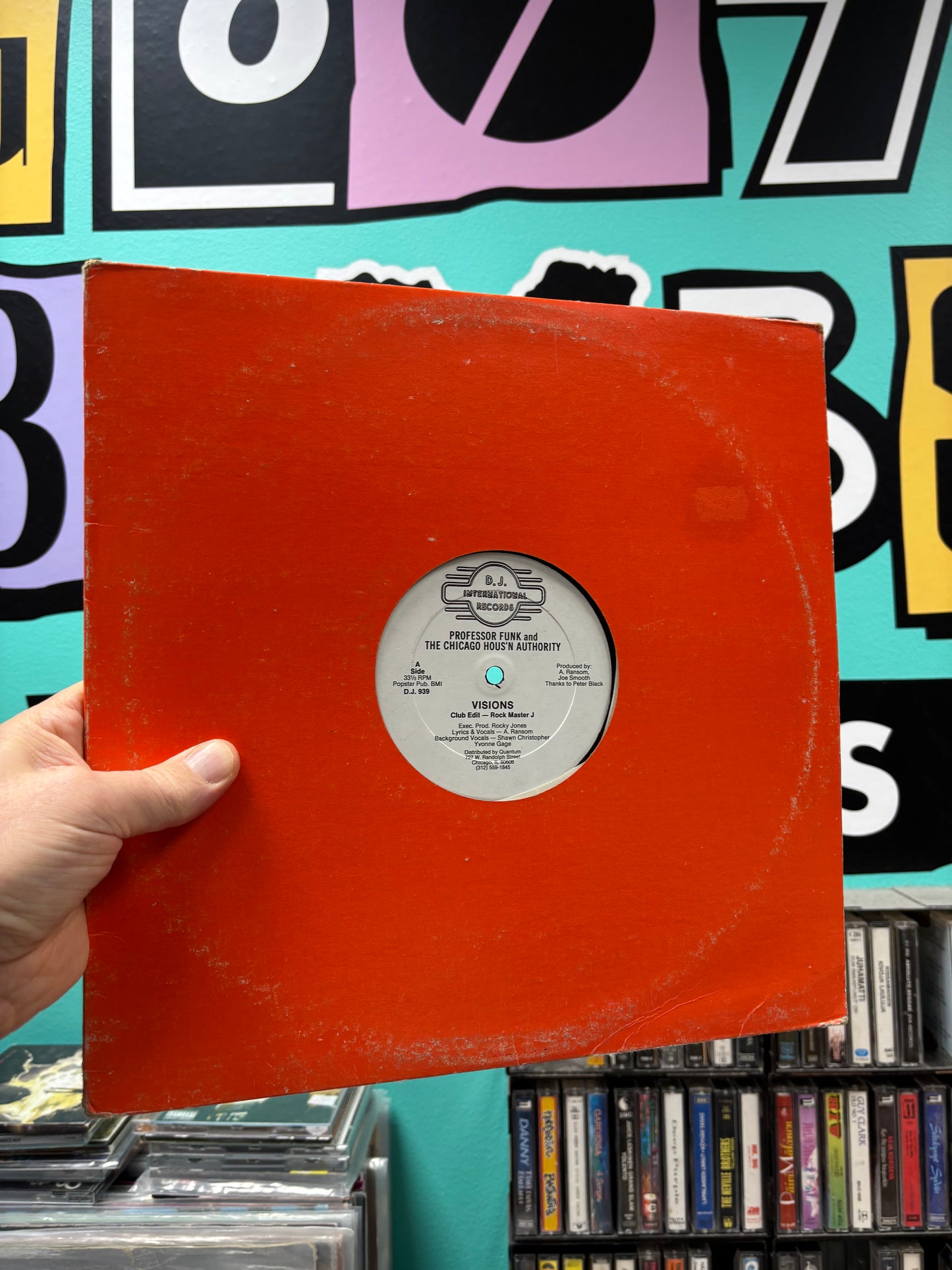 Professor Funk and The Chicago Hous’n Authority: Visions, 12inch, Only pressing, D.J. International Records, US 1987