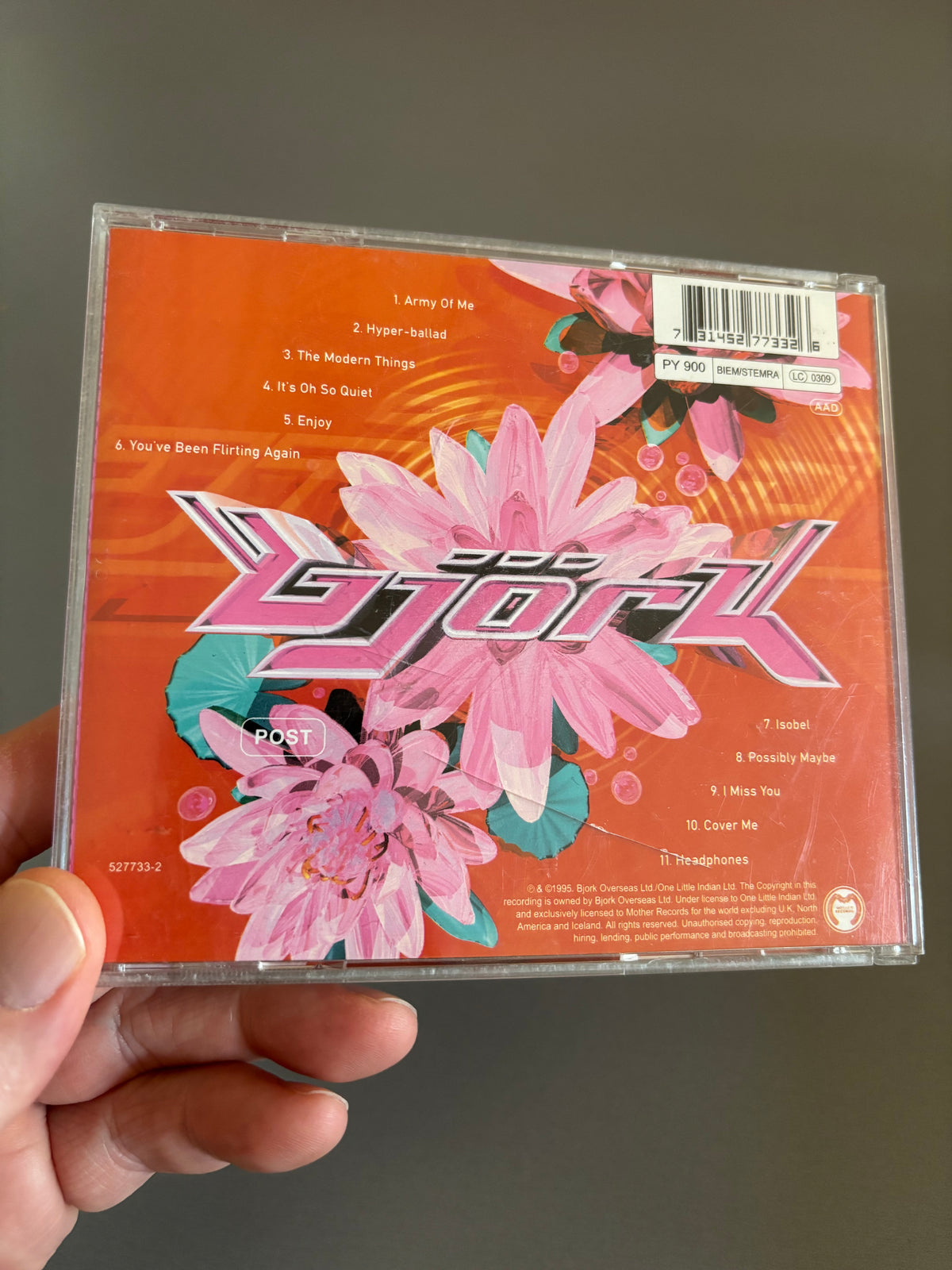 Björk: Post, CD, Mother Records, Europe 1995