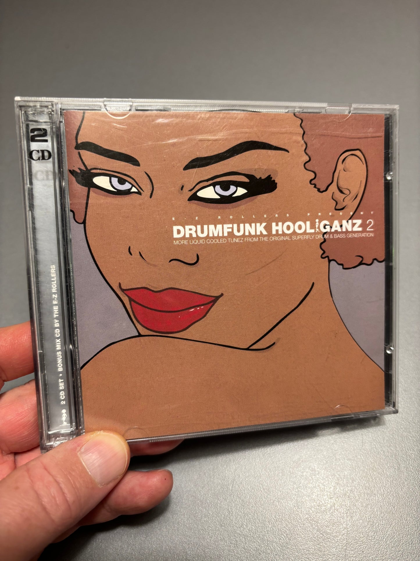 E-Z Rollers presents Drumfunk Hooliganz 2, More Liquid Cooled Tunez From The Original Superfly Drum & Bass Generation, 2CD, Only CD pressing, Compilation, Partially Mixed, Moving Shadow, UK 2000