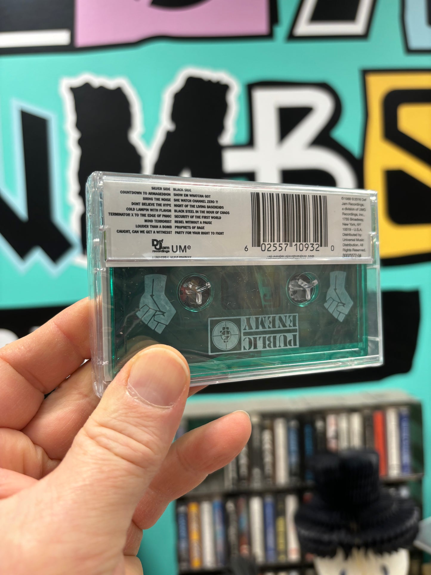 HULLU VARASTOALE -20%‼️‼️‼️Public Enemy: It Takes A Nation Of Millions To Hold Us Back, C-cassette, reissue, Green, US 2016