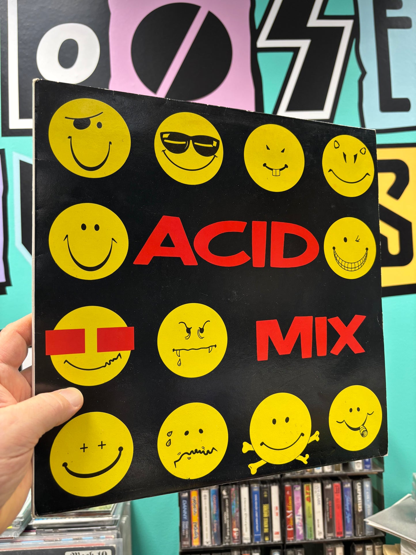 Acid Mix, LP, Compilation, Partially Mixed, 1st pressing, Only LP version, Max Music, Spain 1989