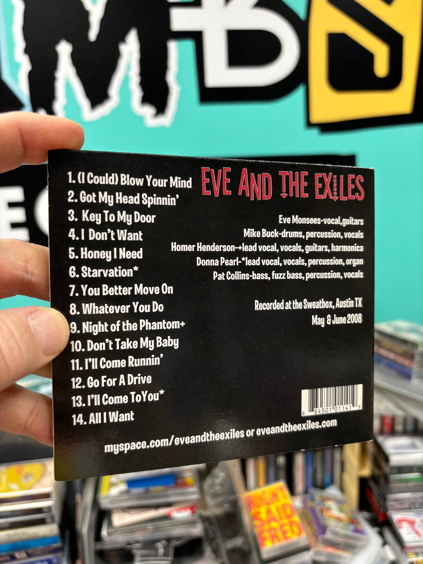 Eve And The Exiles: Blow Your Mind, CD, Only pressing, Serpent Records, USA & CANADA 2008