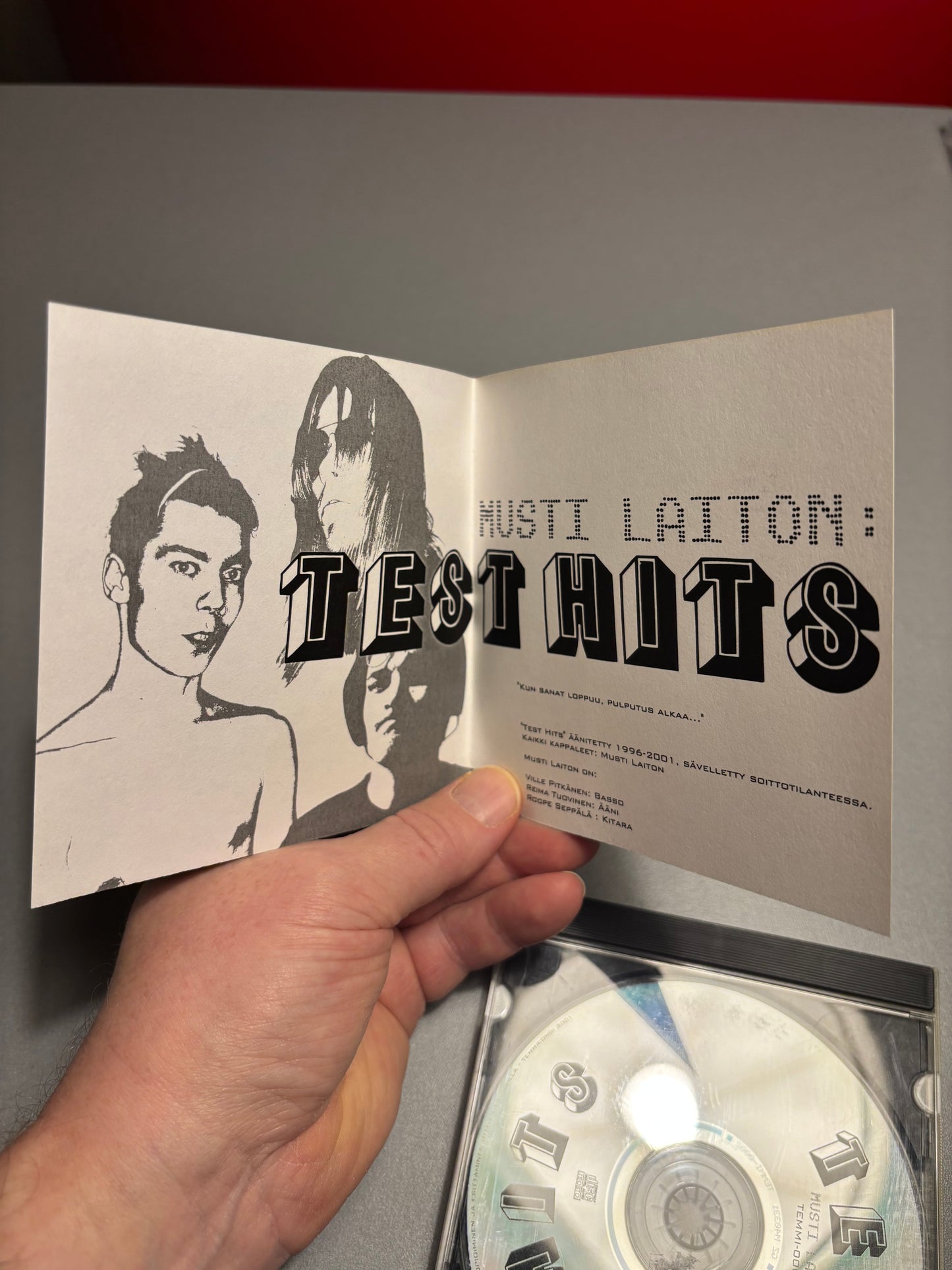 Musti Laiton: Test Hits, CD, Only pressing, Temmikongi, Finland 2001