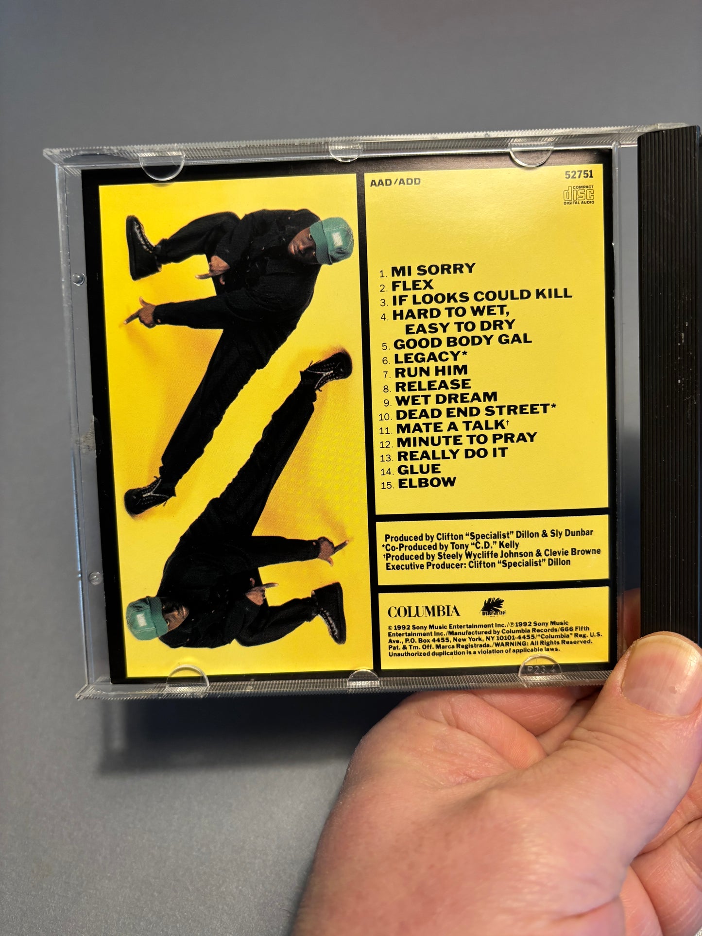 Mad Cobra: Hard To Wet, Easy To Dry, CD, Columbia, US 1992