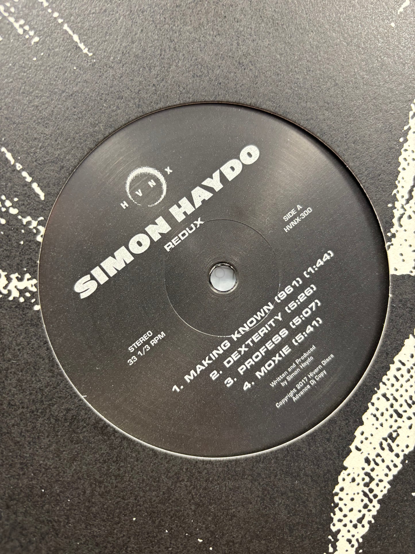 Simon Haydo: Redux, 12inch, Mini-Album, Only pressing, HVNX, Spain 2017