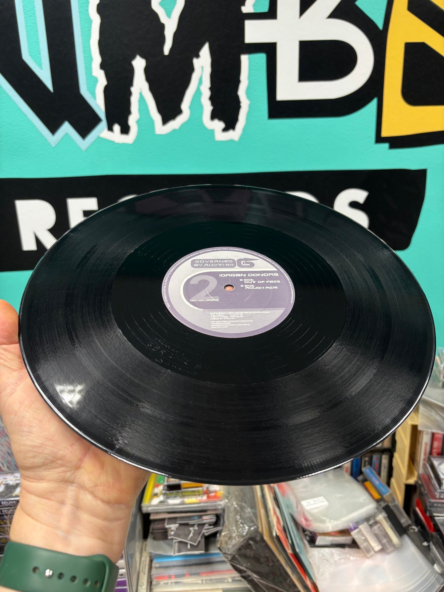 Organ Donors: Out Of Faze, 12inch, Only pressing, Governed By Rhythm, UK 2001