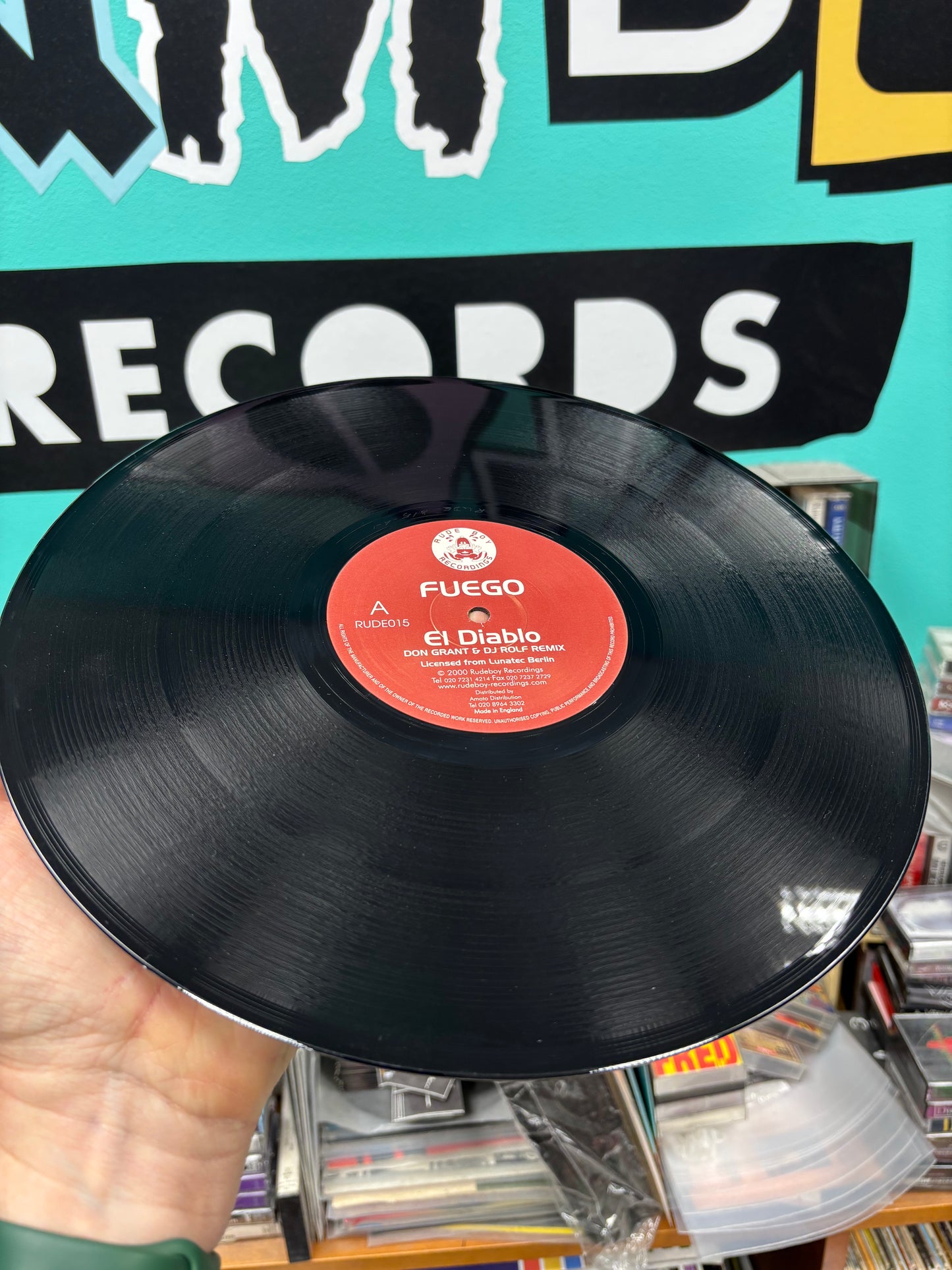 Fuego: El Diablo, 12inch, Rudeboy Recordings, UK 2000