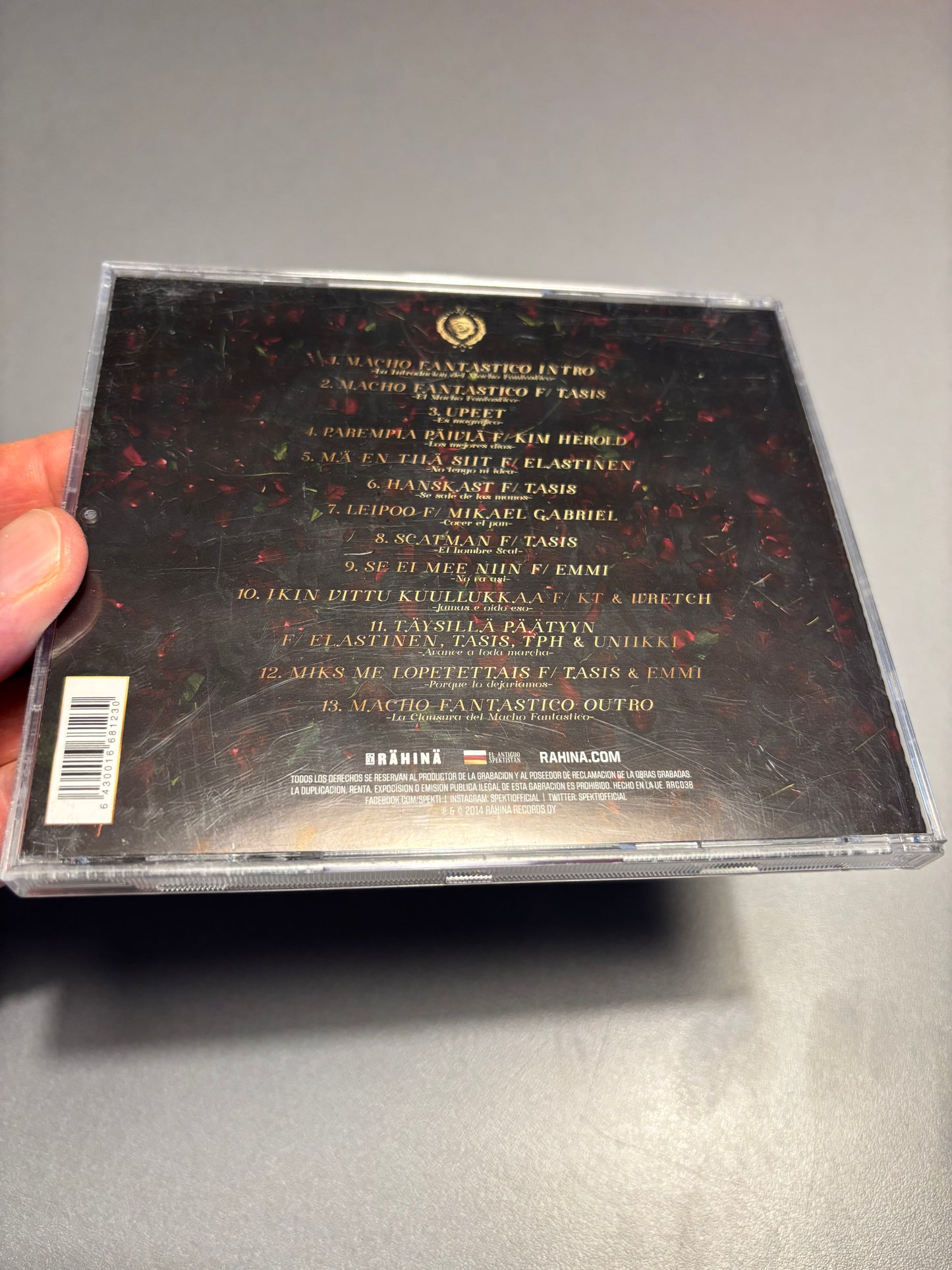 Spekti: Macho Fantastico, CD, Only pressing, Rähinä Records, Finland 2014